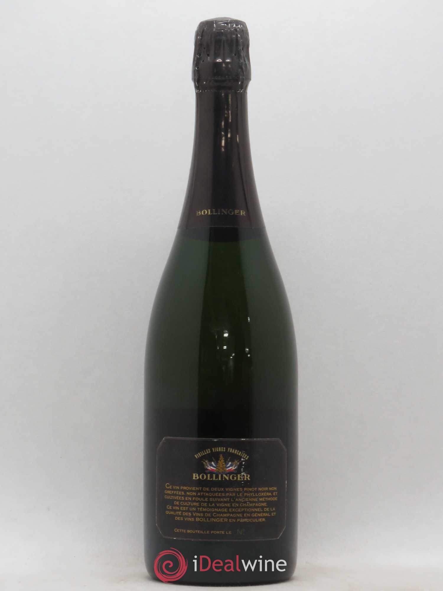Brut Vieilles Vignes Françaises Bollinger Blanc de noirs 1990 - Lot de 1 bouteille - 1