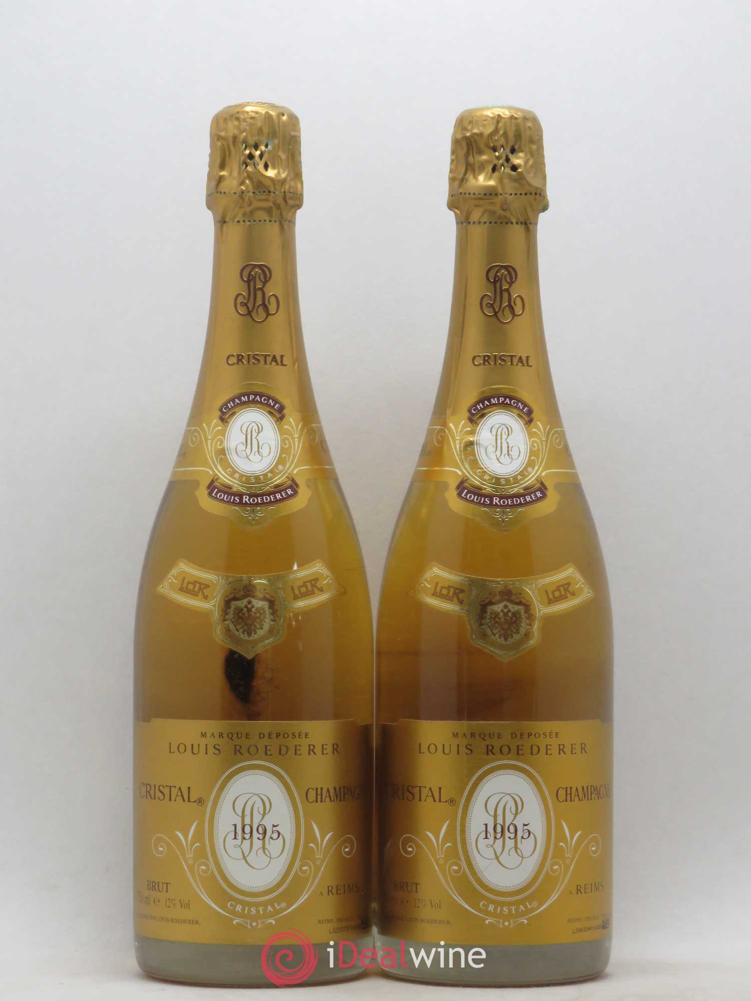 Cristal Louis Roederer 1995 - Lot de 2 bouteilles - 0