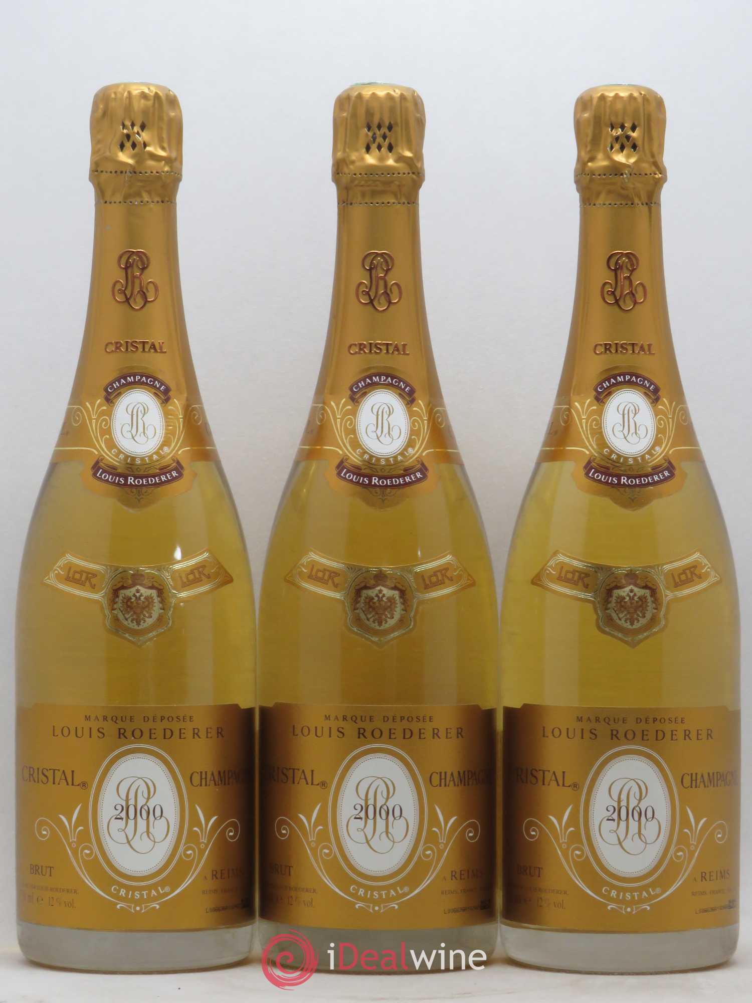 Cristal Louis Roederer 2000 - Lot de 3 bouteilles - 0