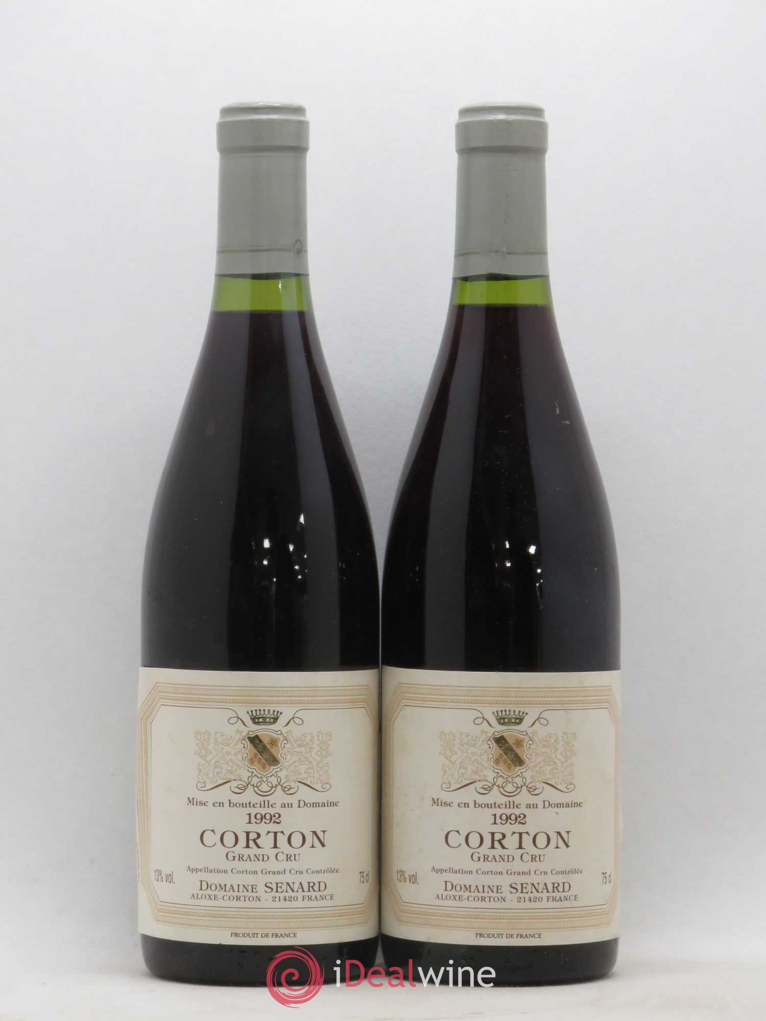 Corton Grand Cru Senard 1992 - Lot de 2 bouteilles - 0