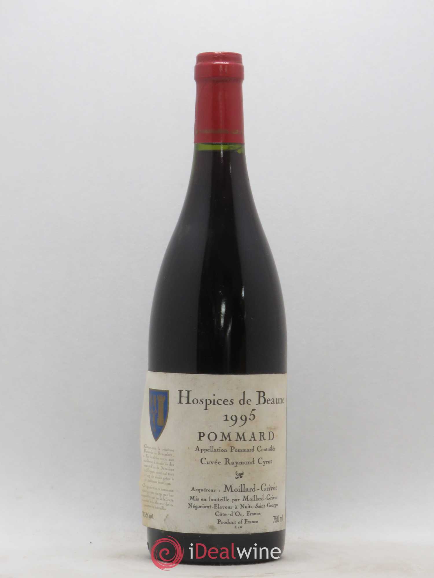 Pommard Hospices de Beaune Cuvée Raymond Cyrot Moillard-Grivot 1995 - Posten von 1 Flasche - 0