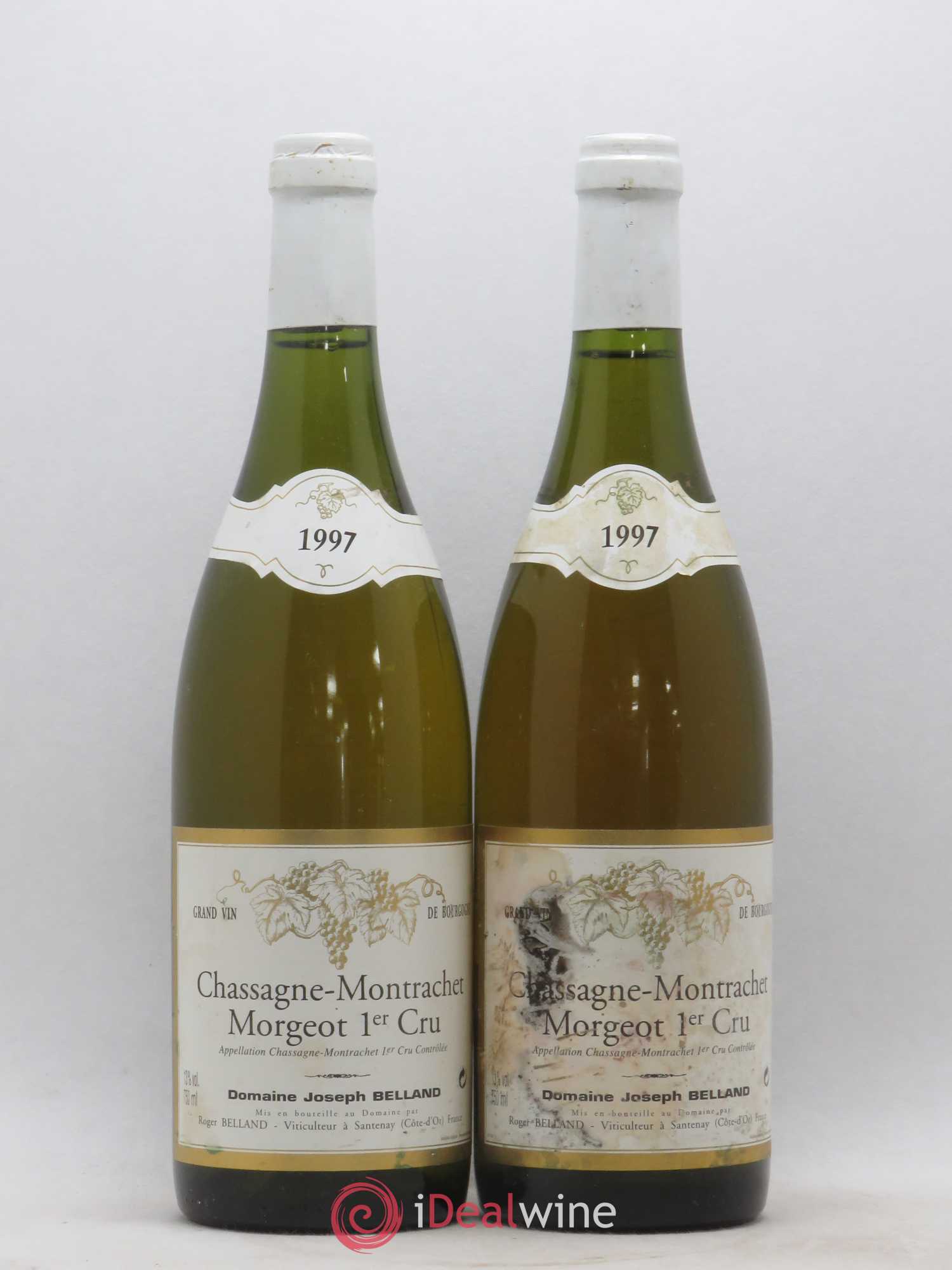 Chassagne-Montrachet 1er Cru Morgeot Joseph Belland 1997 - Posten von 2 Flaschen - 0