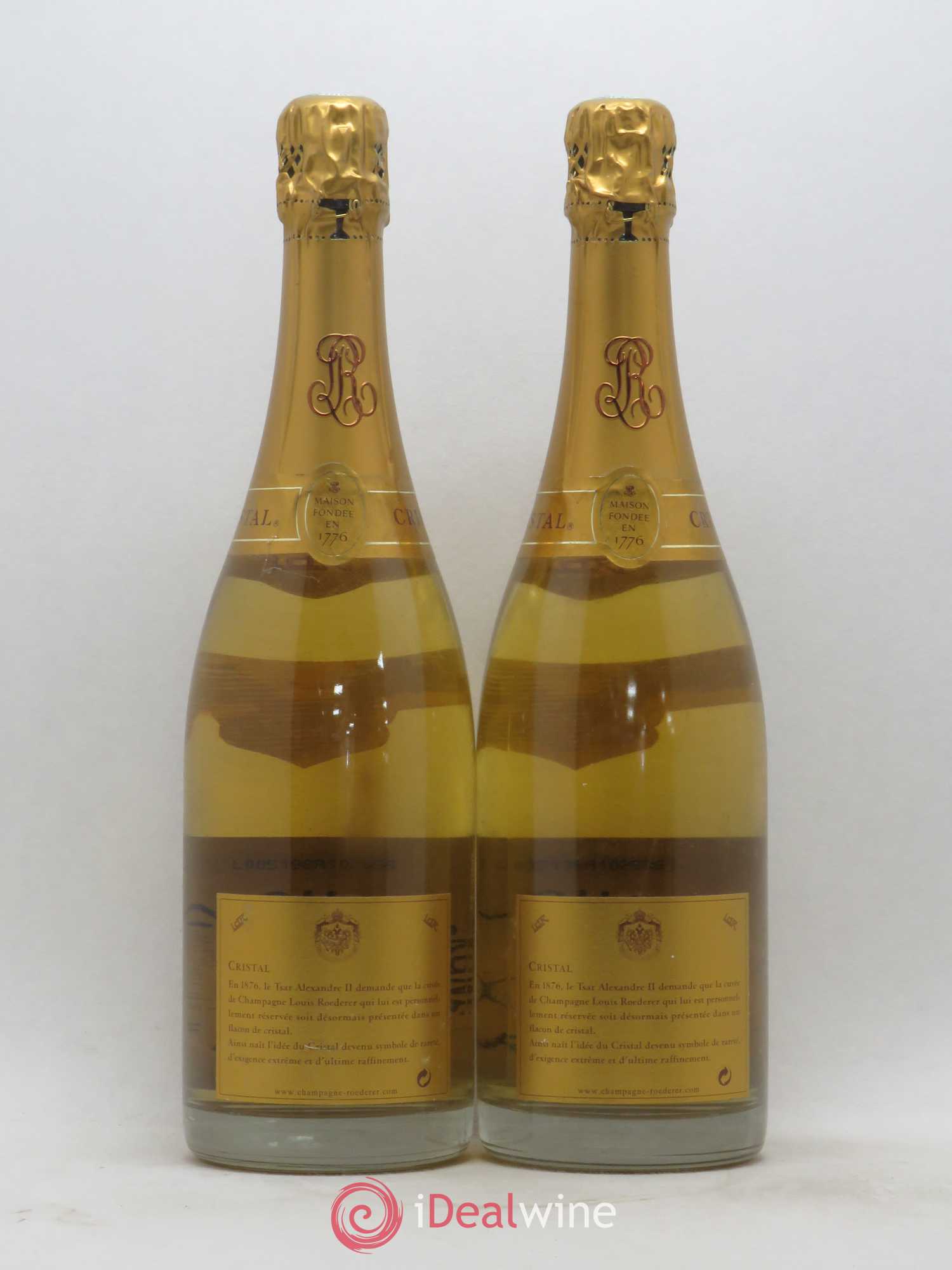 Cristal Louis Roederer 1996 - Lot de 2 bouteilles - 1