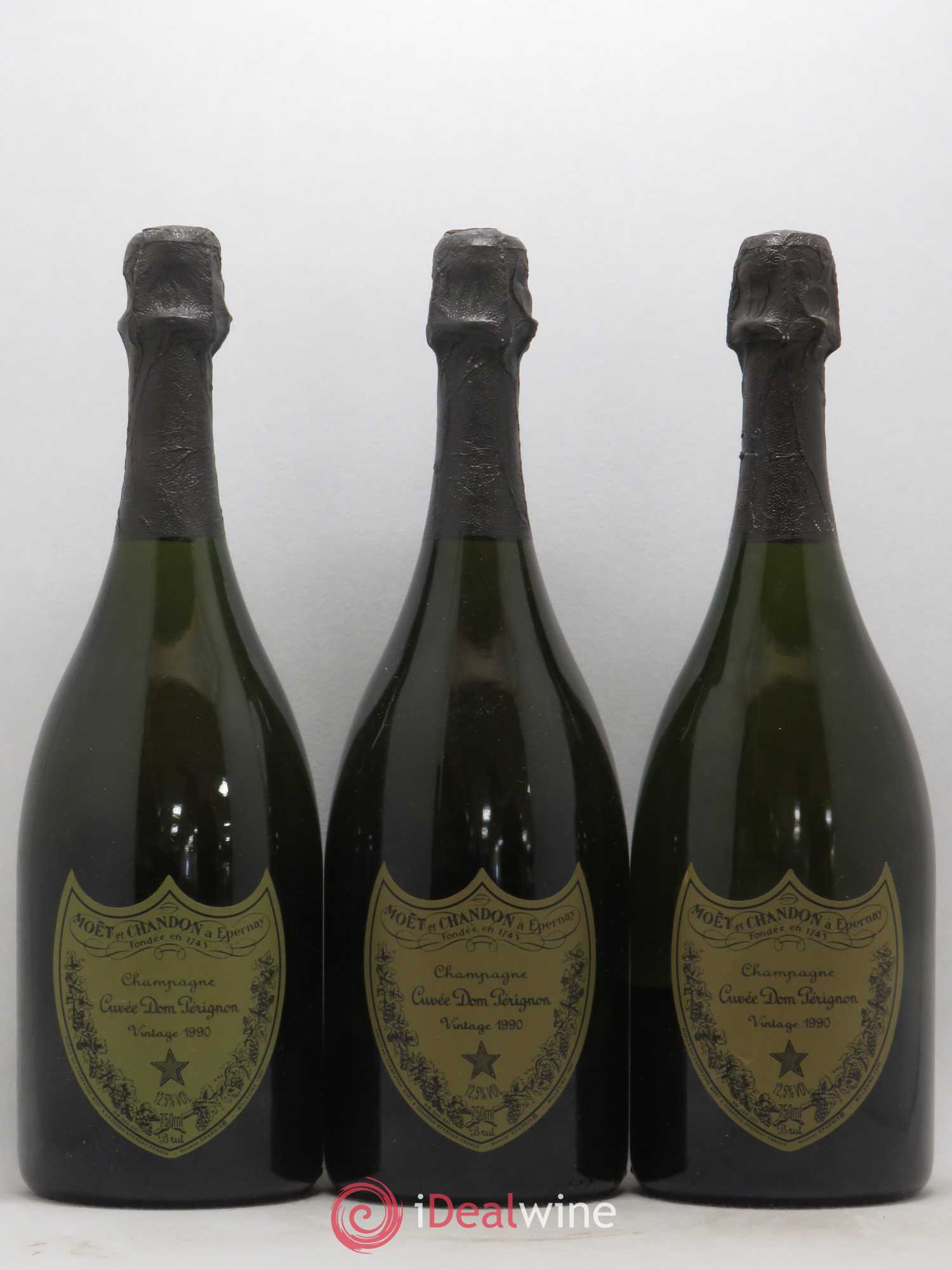 Brut Dom Pérignon 1990 - Lot de 3 bouteilles - 0