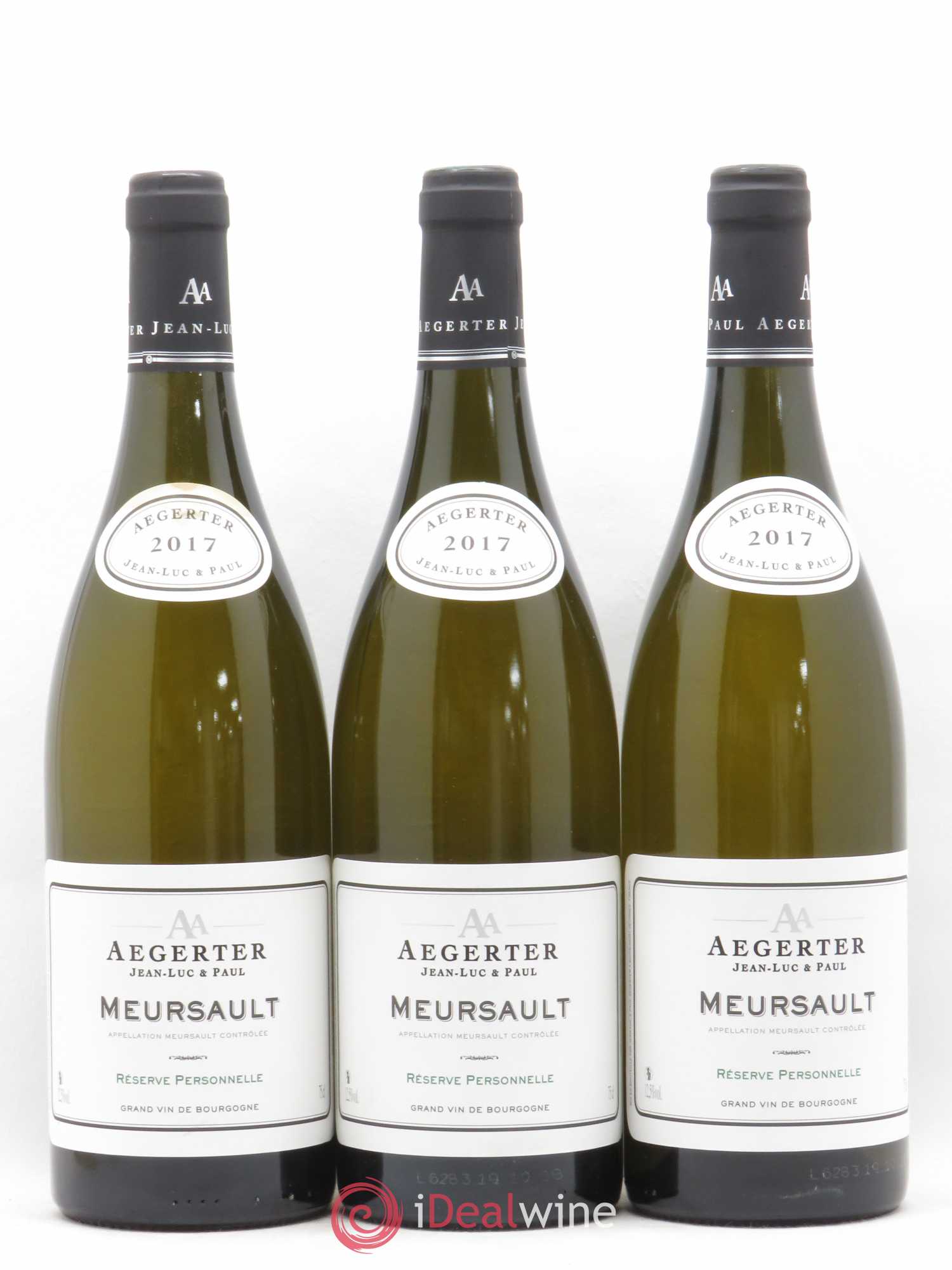 Meursault Aegerter 2017 - Lot de 3 bouteilles - 0