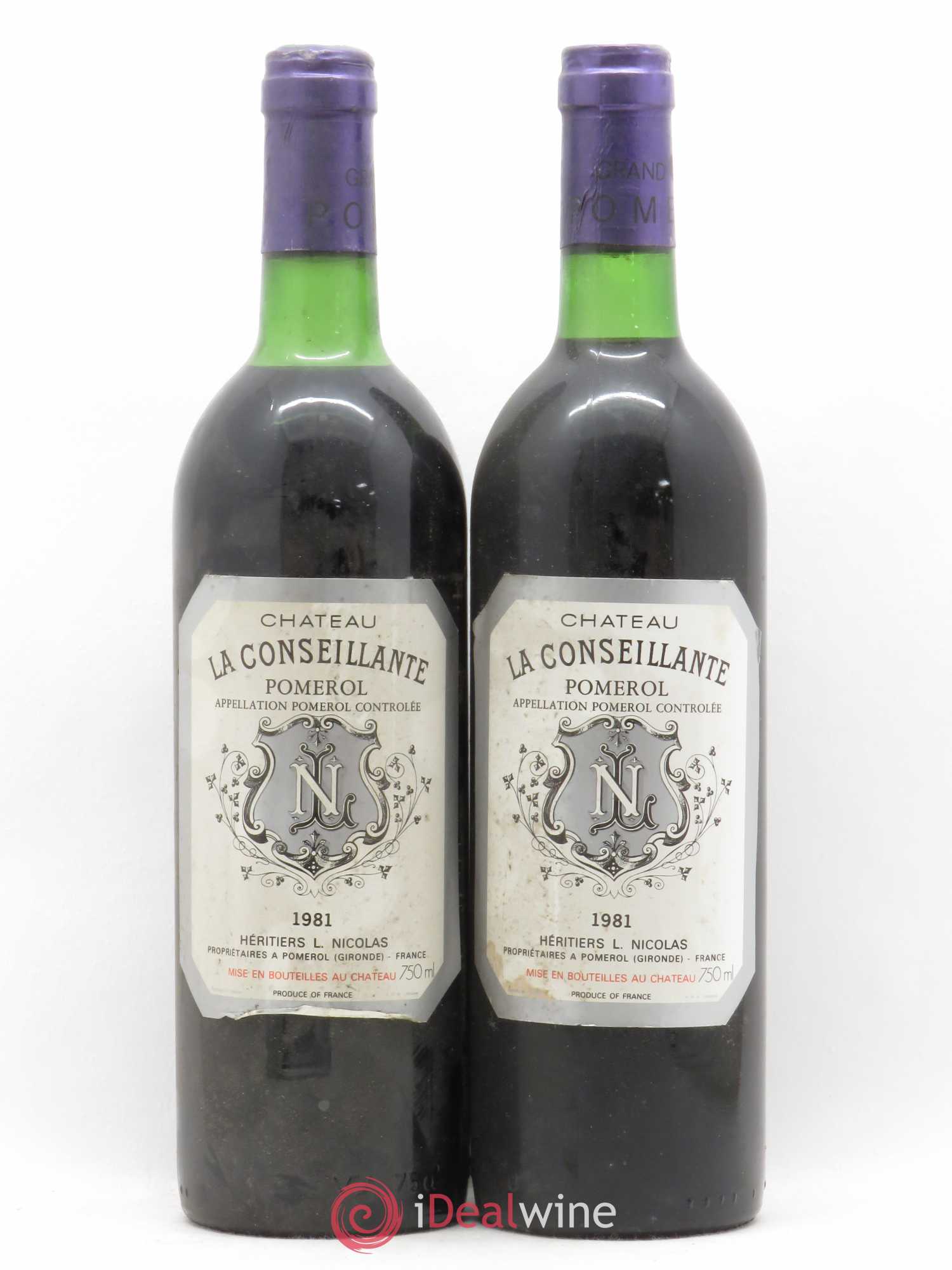 Château la Conseillante 1981 - Lot de 2 bouteilles - 0