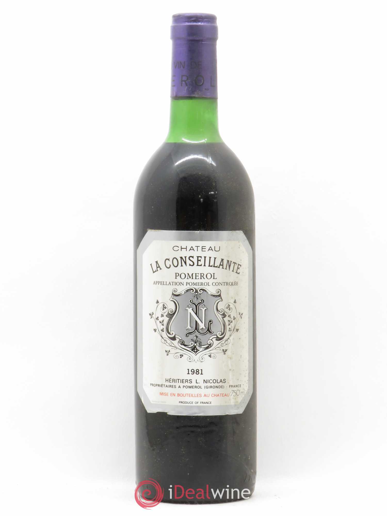 Château la Conseillante 1981 - Lot de 1 bouteille - 0