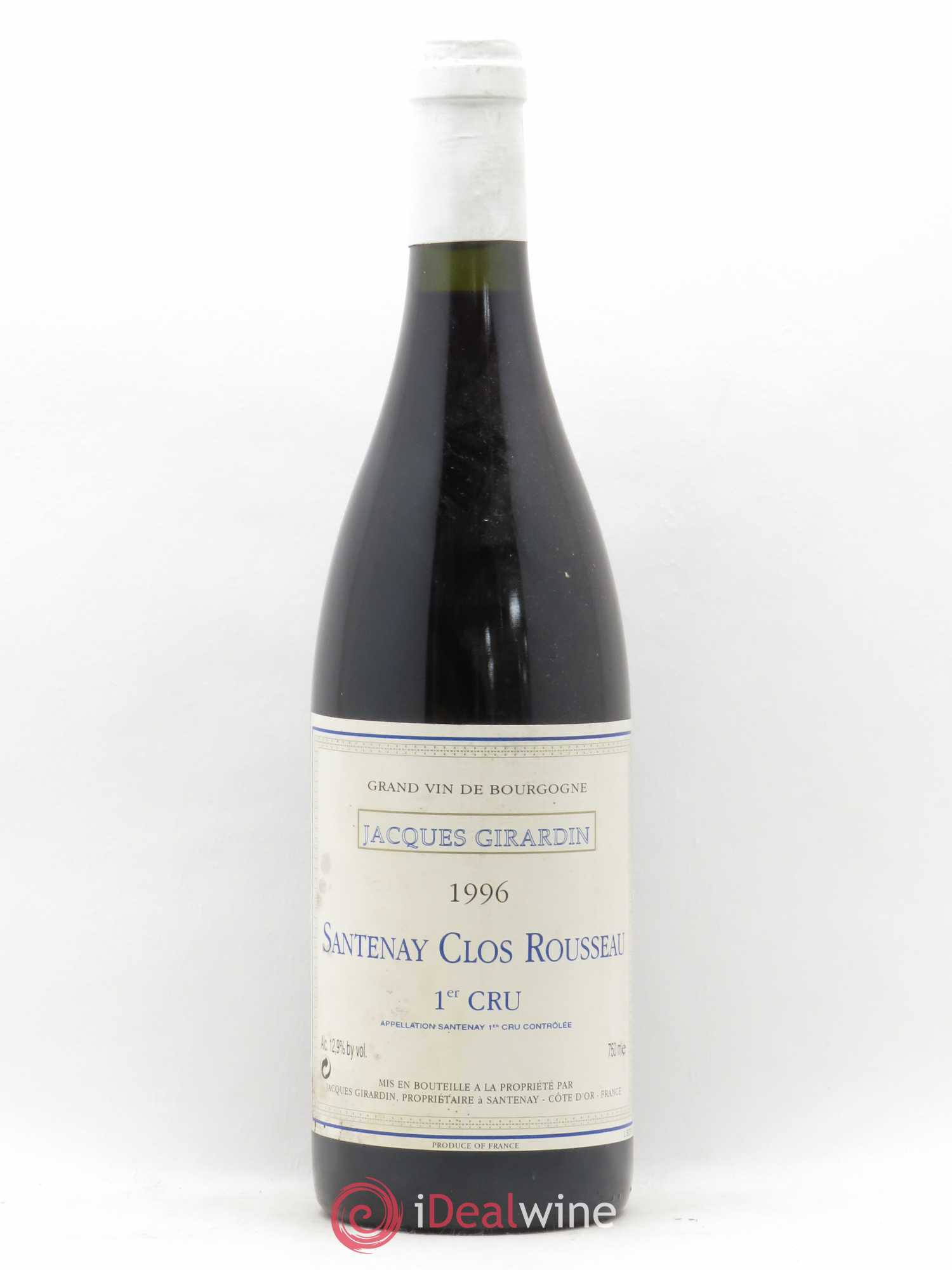 Santenay 1er Cru Clos Rousseau Girardin 1996 - Lot de 1 bouteille - 0