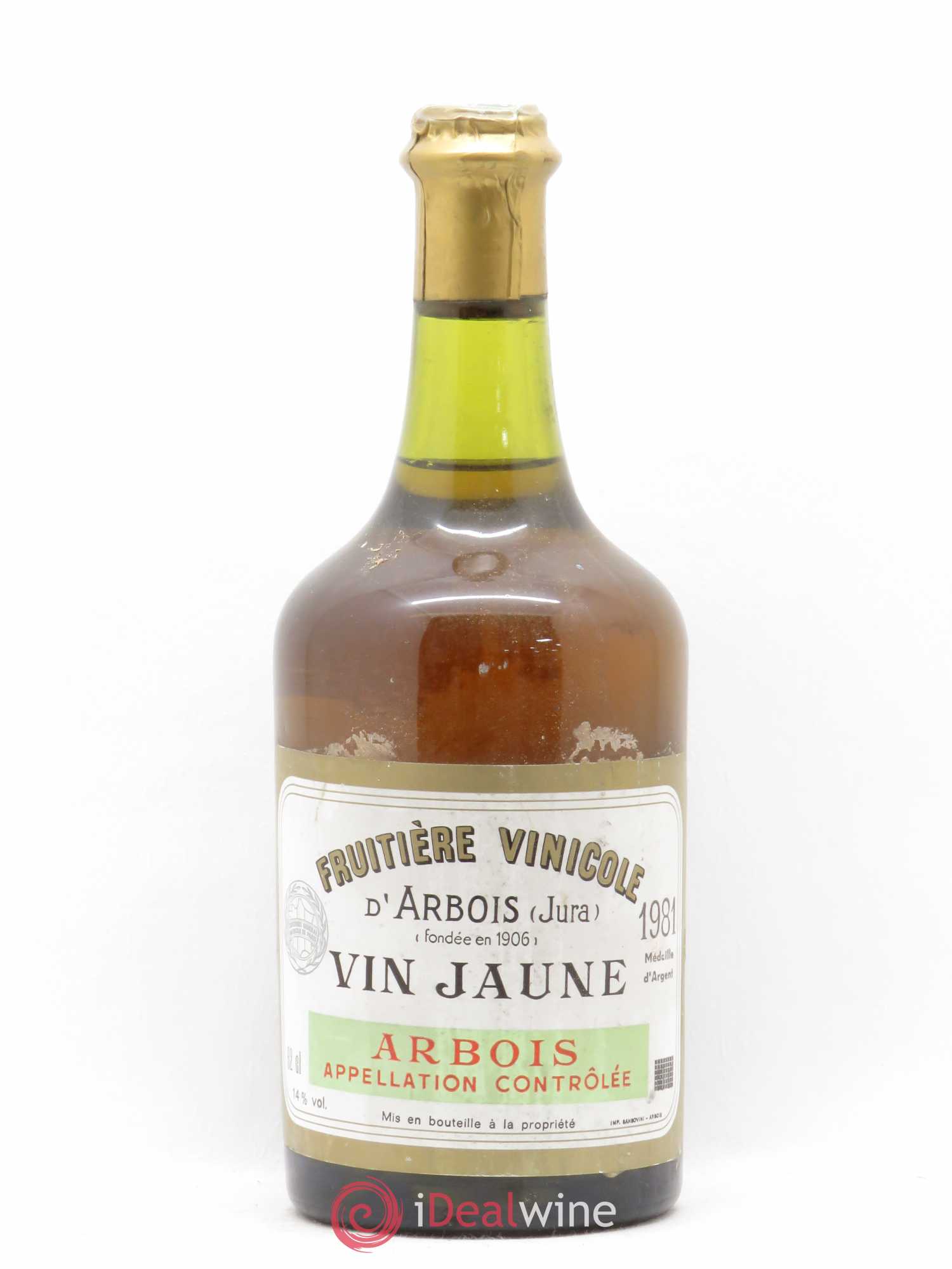 Côtes du Jura Vin Jaune Fruitière d'Arbois 1981 - Posten von 1 Flasche - 0