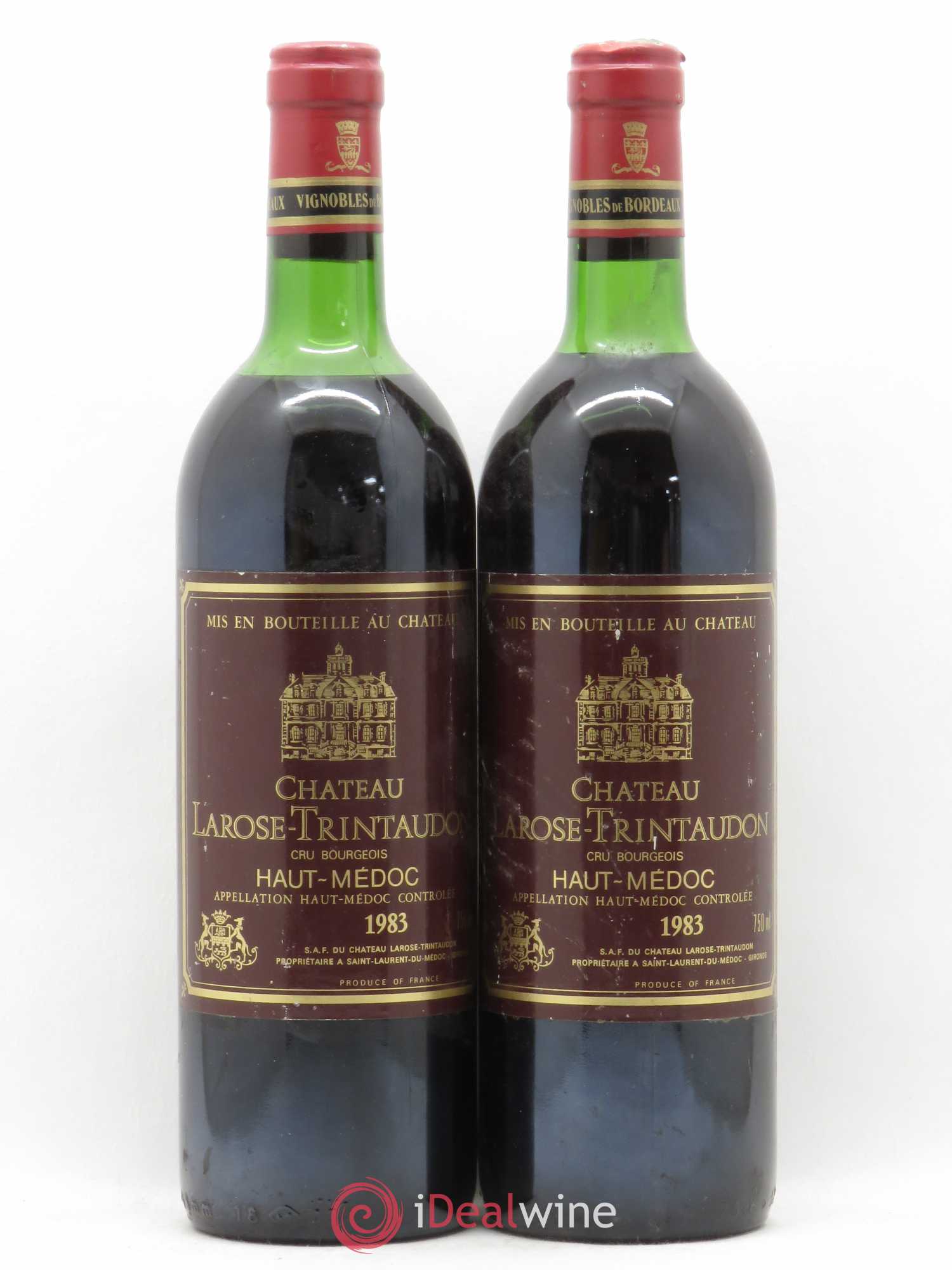 Château Larose Trintaudon Cru Bourgeois 1983 - Lot de 2 bouteilles - 0
