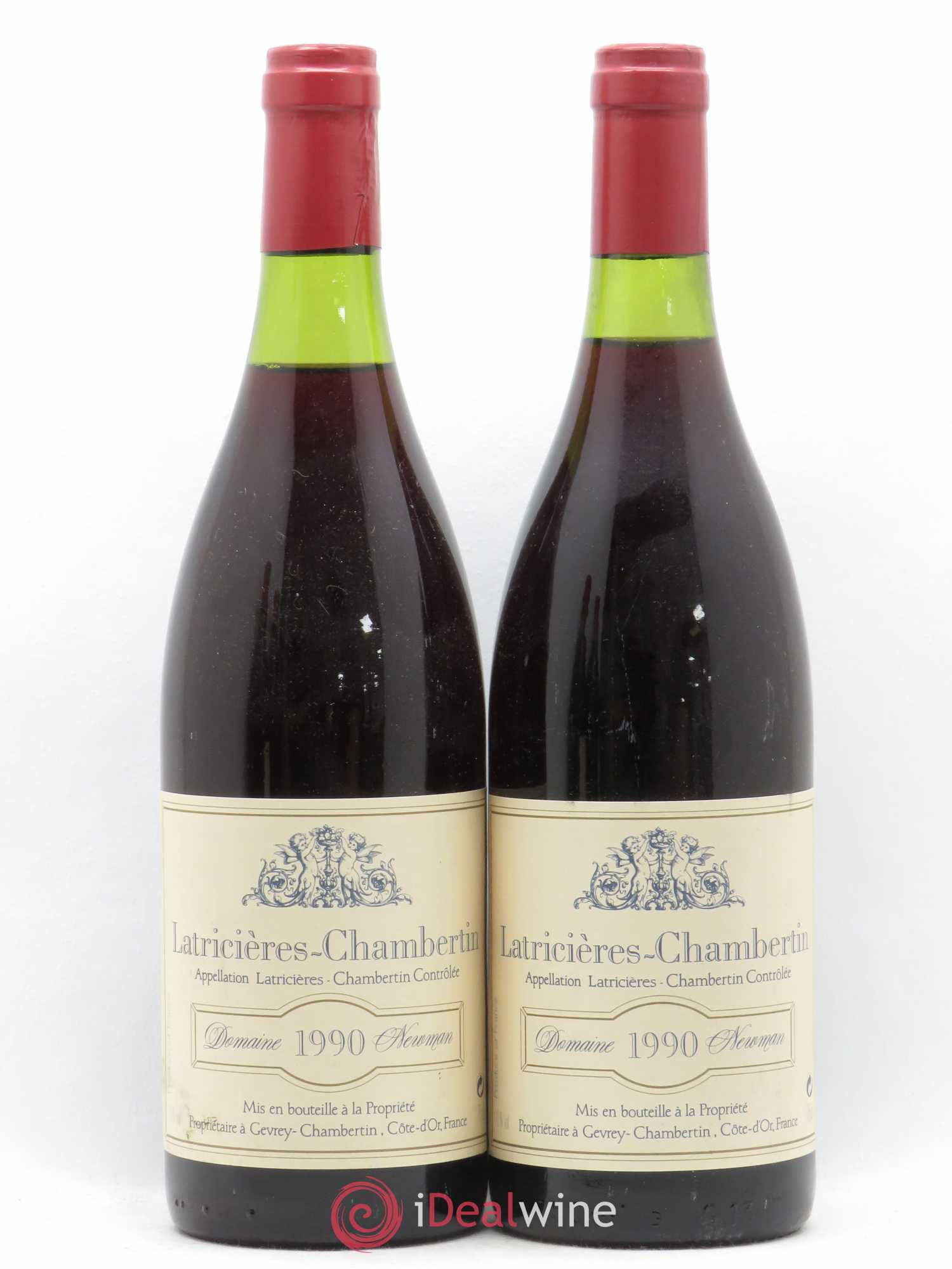 Latricières-Chambertin Grand Cru Domaine Newman 1990 - Lot de 2 bouteilles - 0