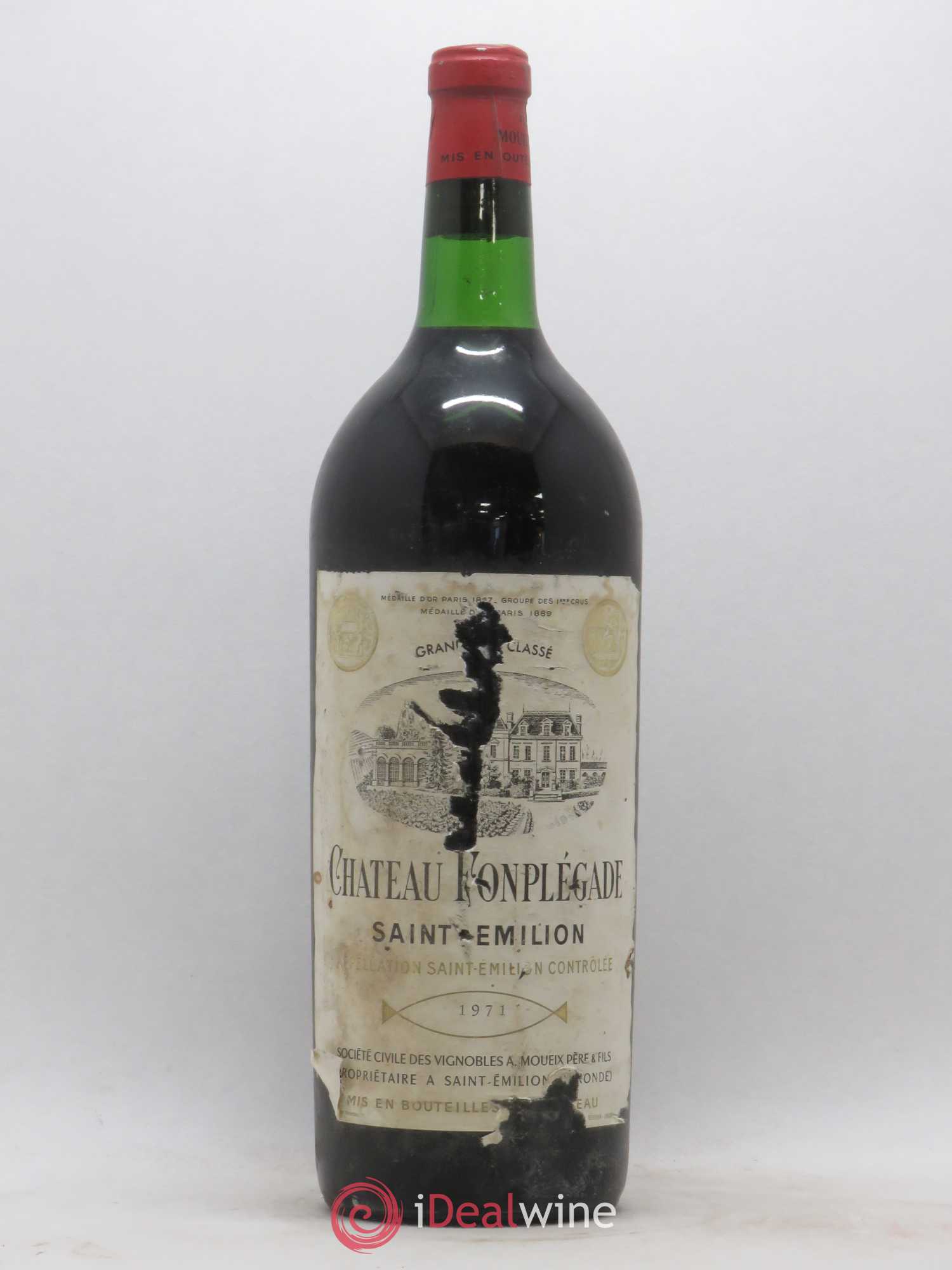 Château Fonplegade Grand Cru Classé 1971 - Lot de 1 magnum - 0