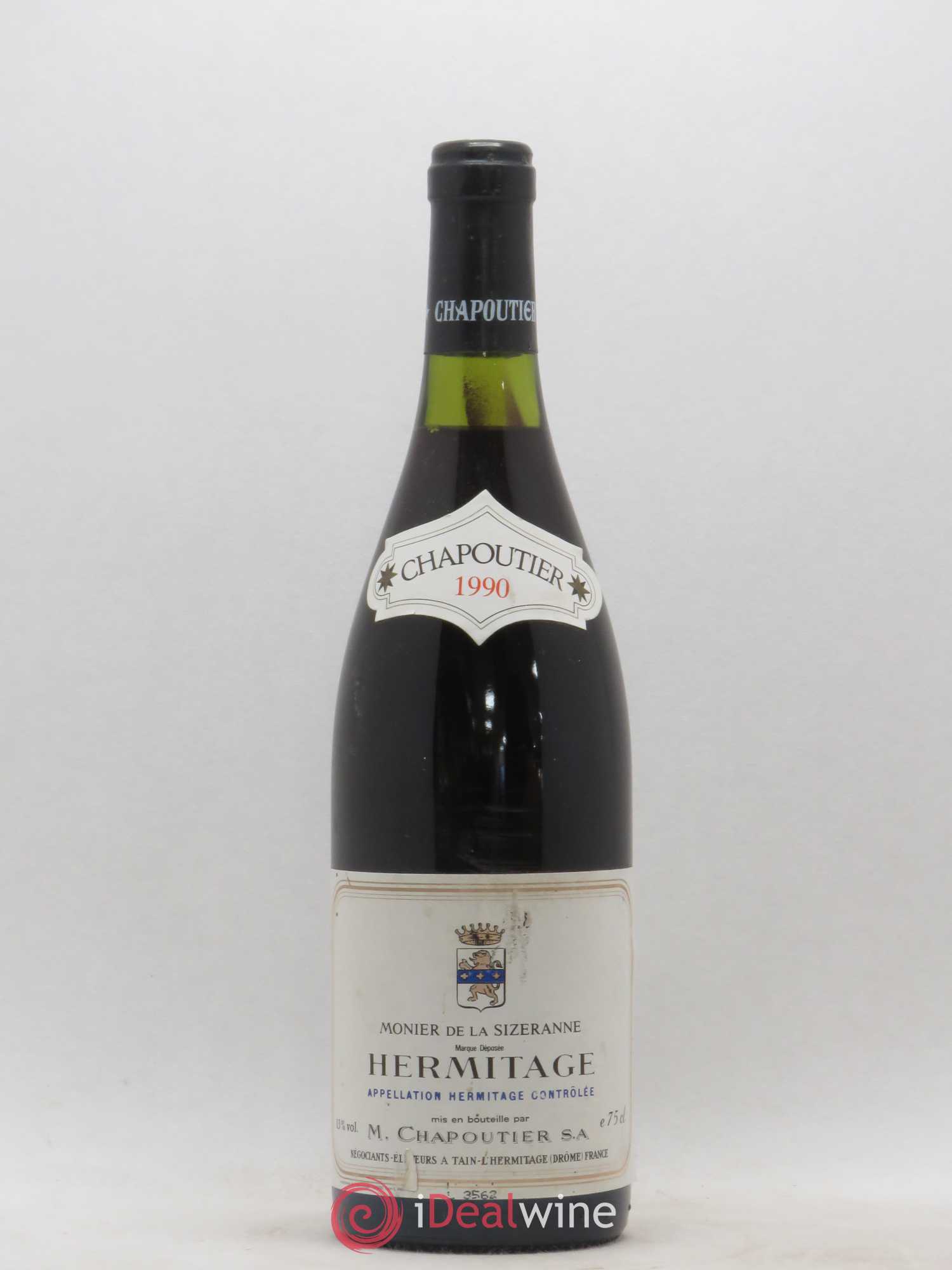 Hermitage Chapoutier Monnier de la Sizeranne 1990 - Posten von 1 Flasche - 0