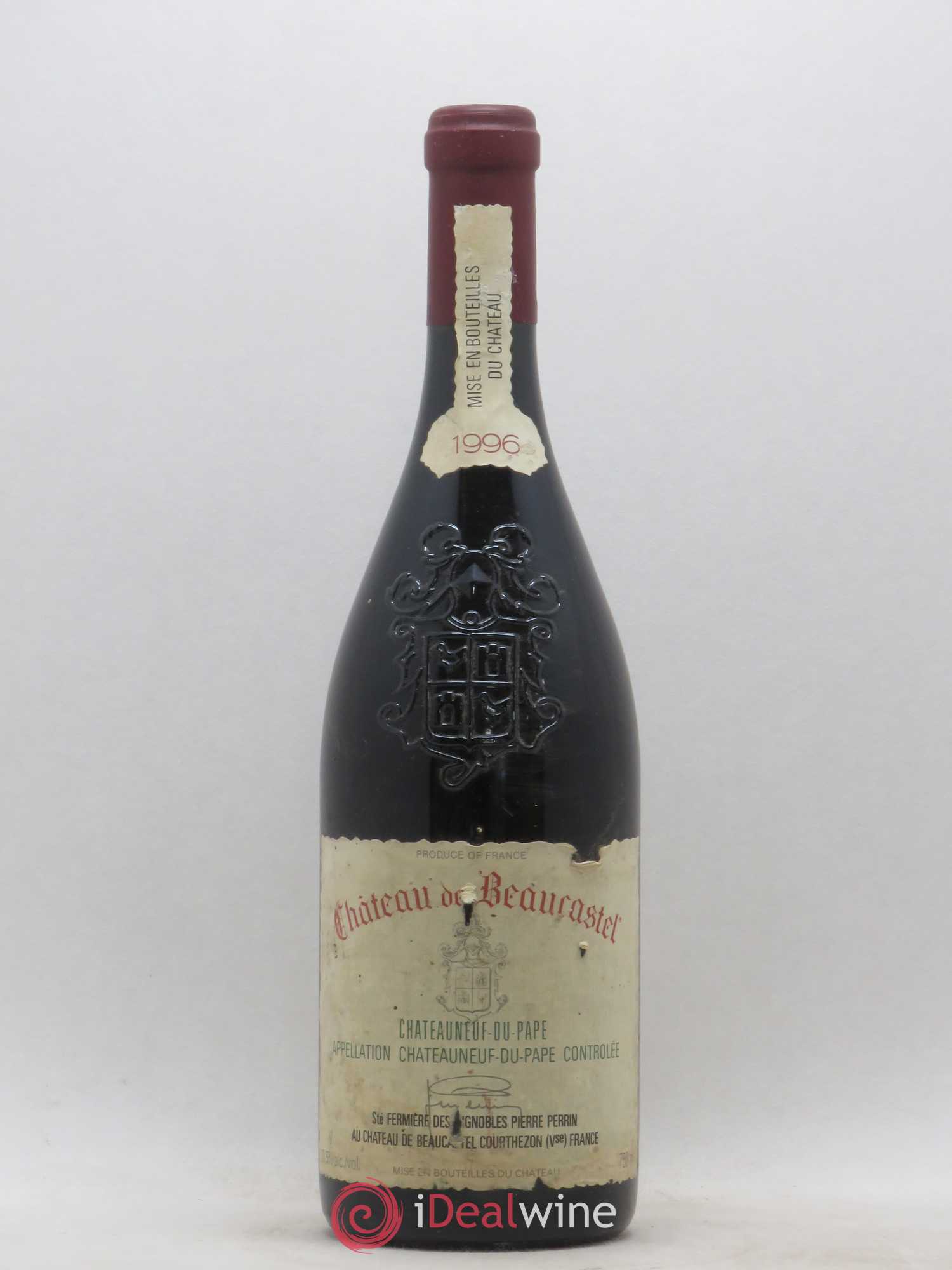 Châteauneuf-du-Pape Château de Beaucastel Famille Perrin 1996 - Lot de 1 bouteille - 0