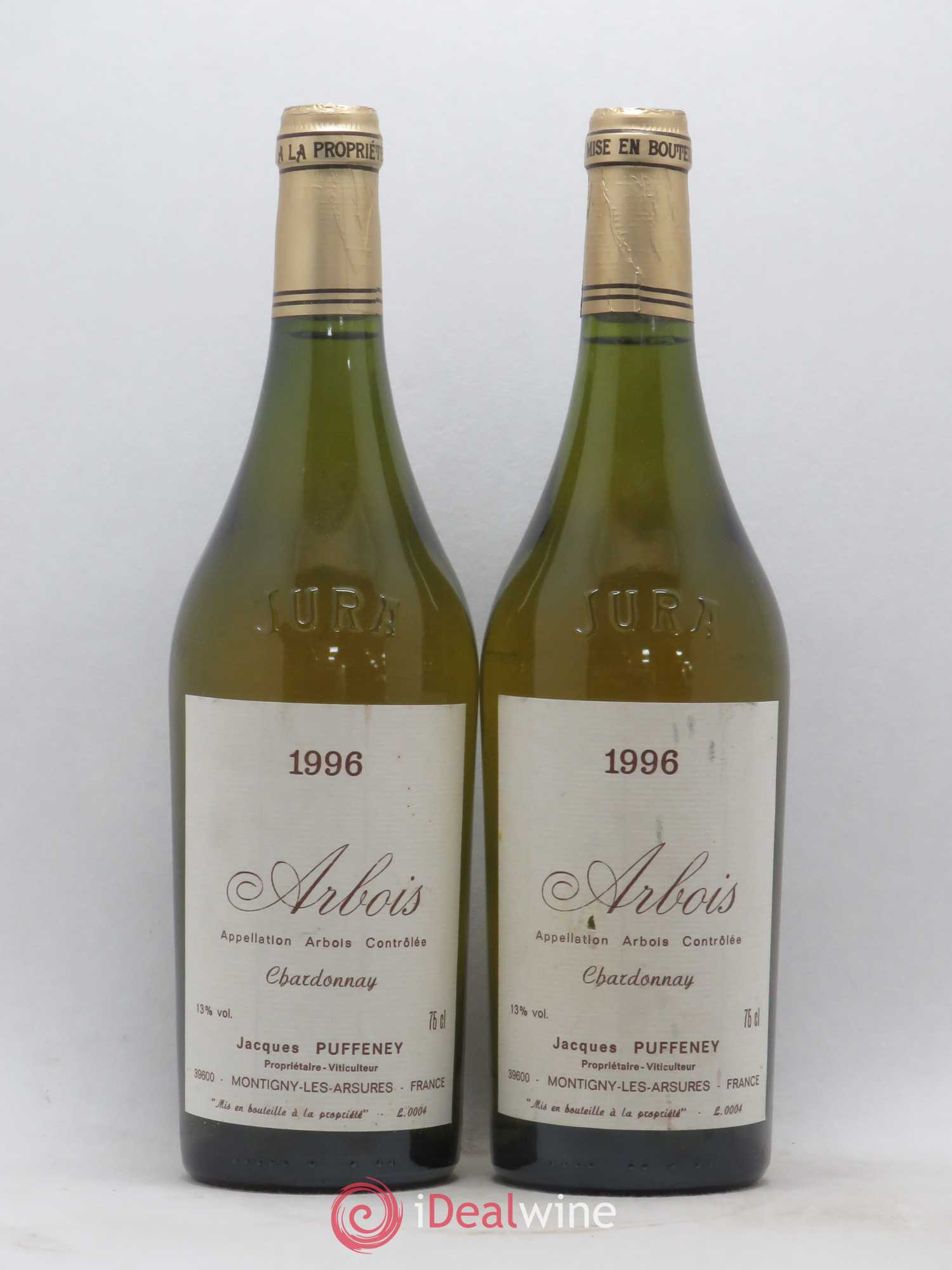 Arbois Chardonnay Jacques Puffeney 1996 - Lot de 2 bouteilles - 0