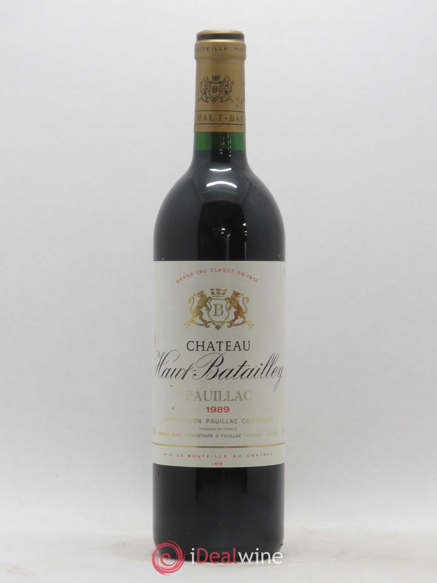 Château Haut Batailley 5ème Grand Cru Classé 1989 - Lot de 1 bouteille - 0