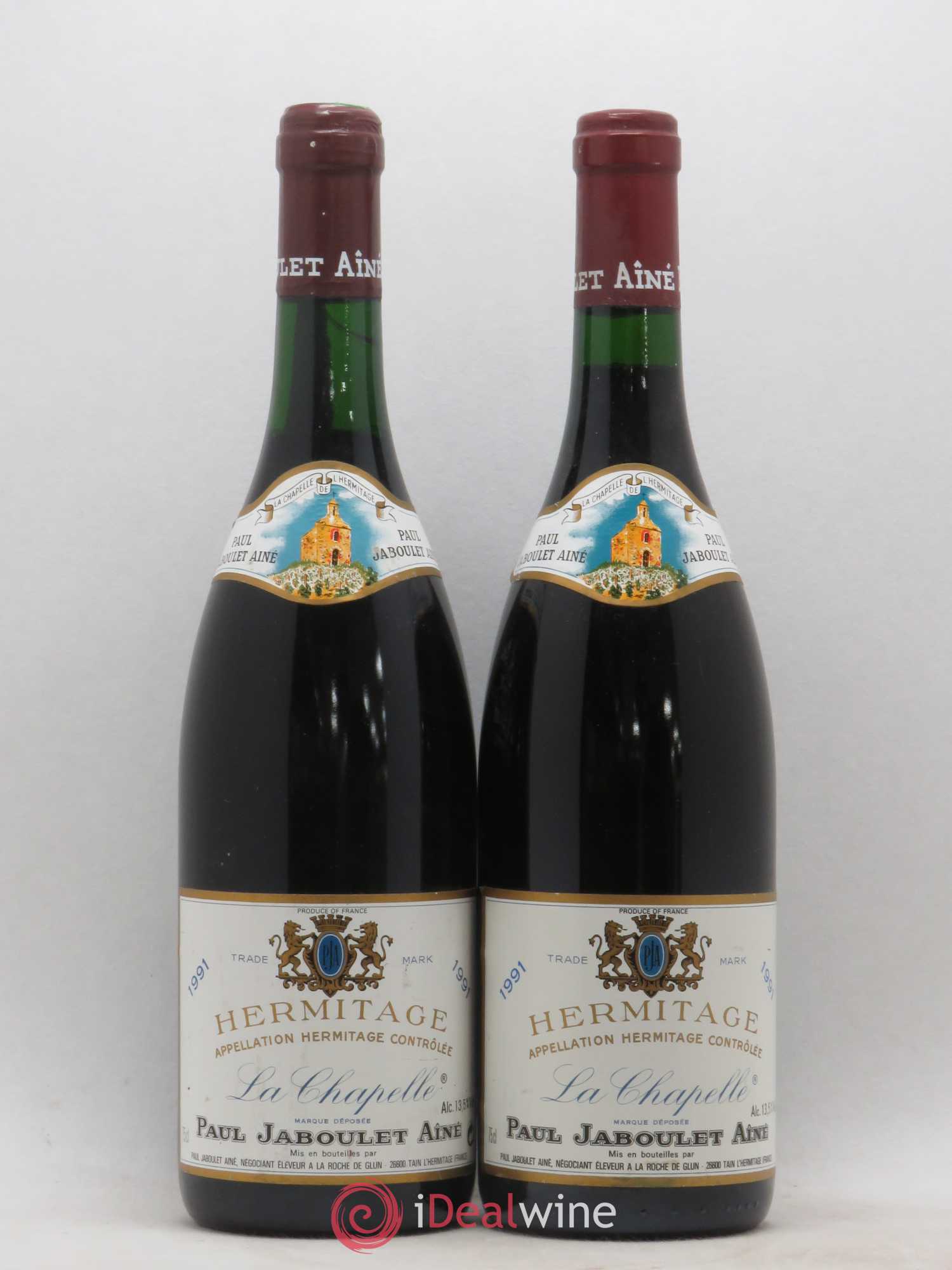 Hermitage La Chapelle Paul Jaboulet Ainé 1991 - Lot de 2 bouteilles - 0