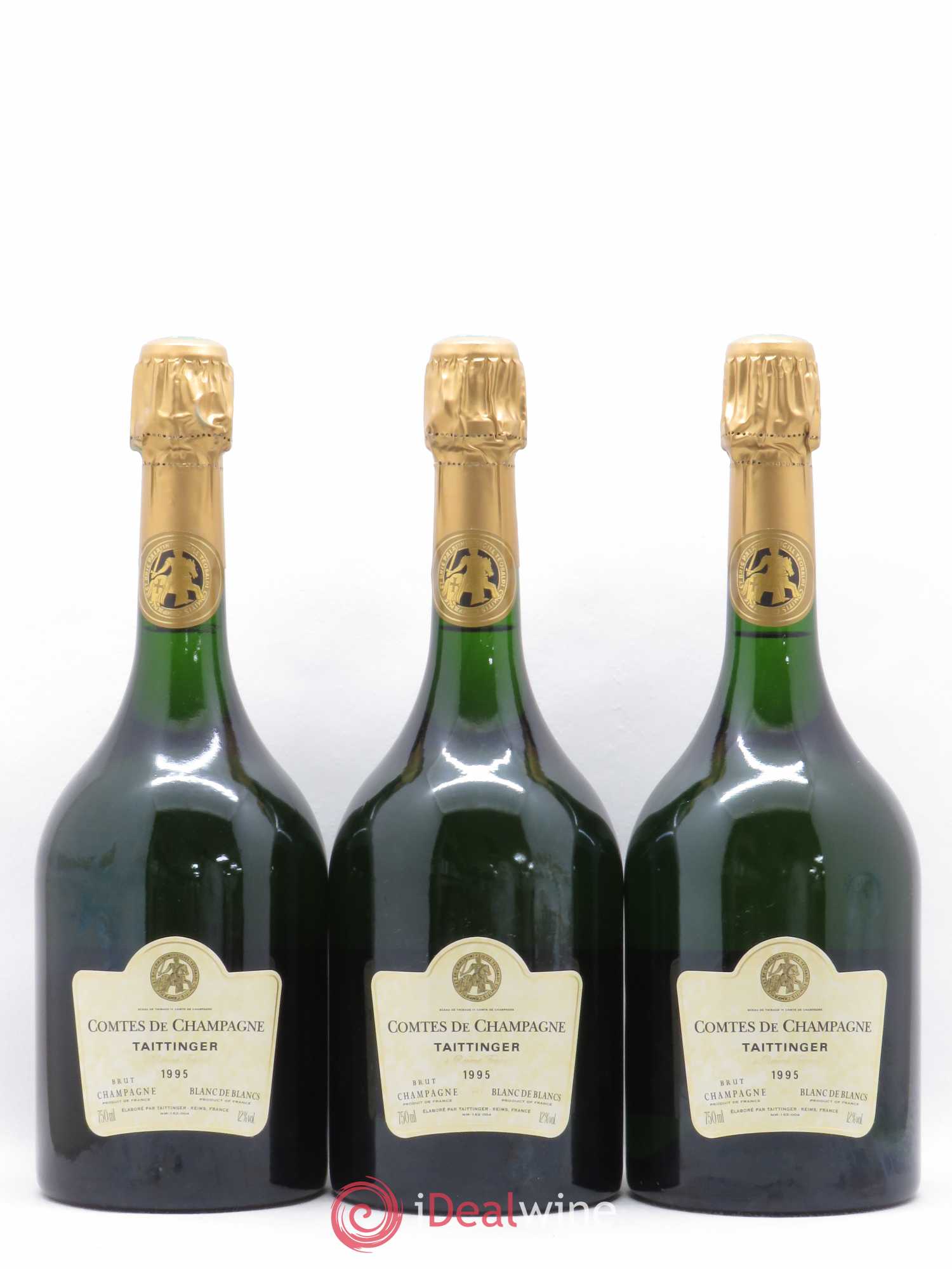 Comtes de Champagne Taittinger 1995 - Lot de 3 bouteilles - 0