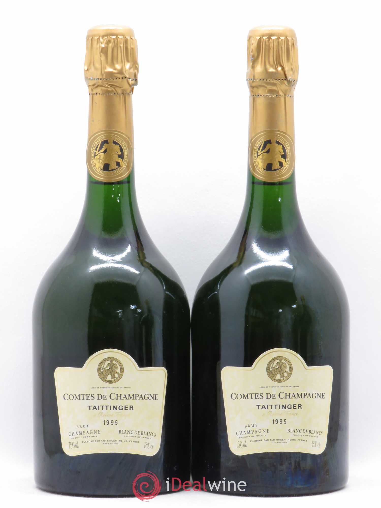 Comtes de Champagne Taittinger 1995 - Lot de 2 bouteilles - 0
