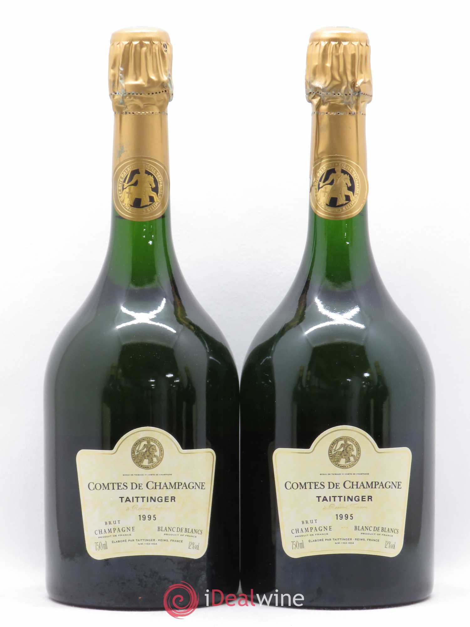 Comtes de Champagne Taittinger 1995 - Lot de 2 bouteilles - 0