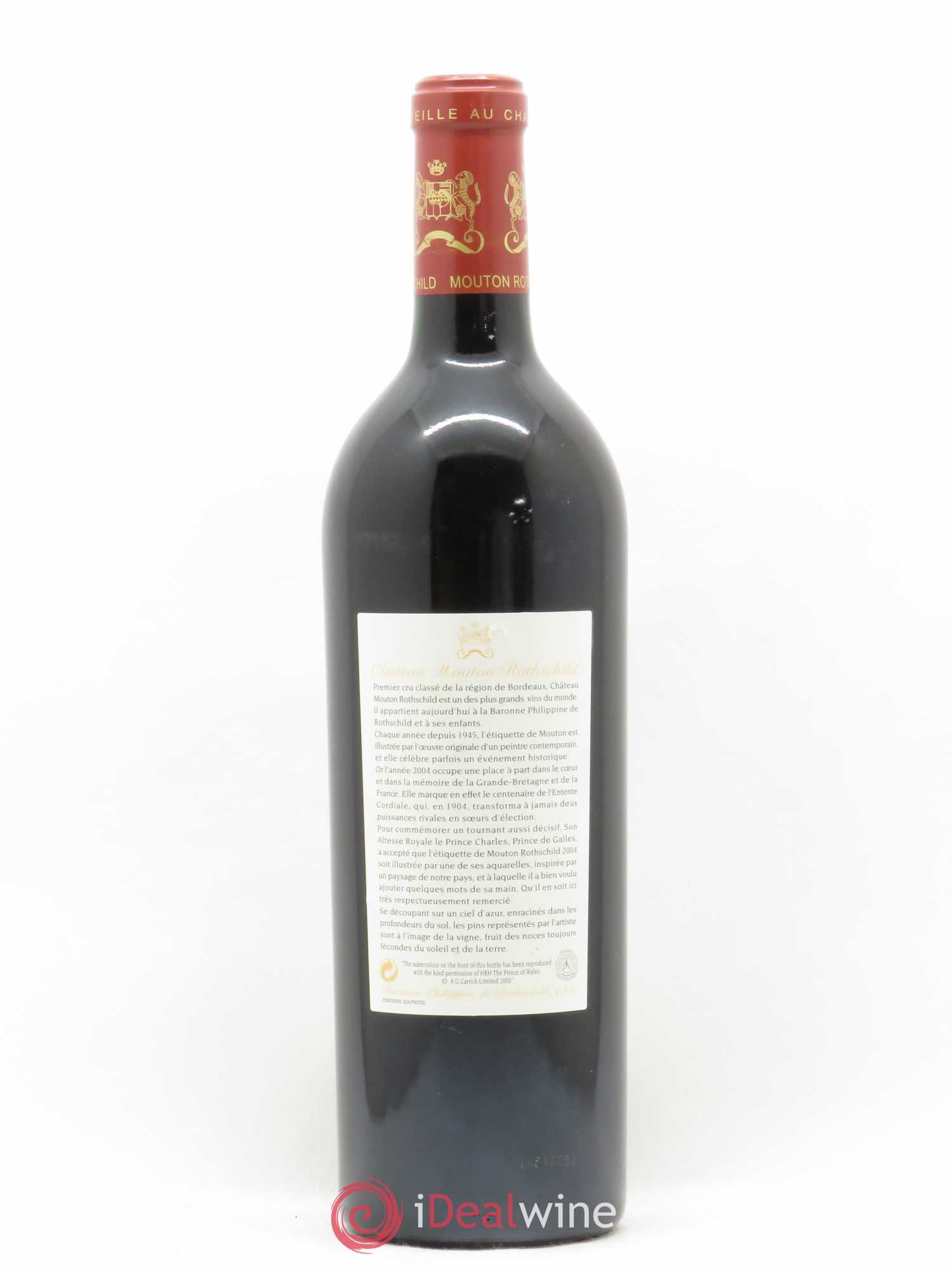 Château Mouton Rothschild 1er Grand Cru Classé 2004 - Lot de 1 bouteille - 1