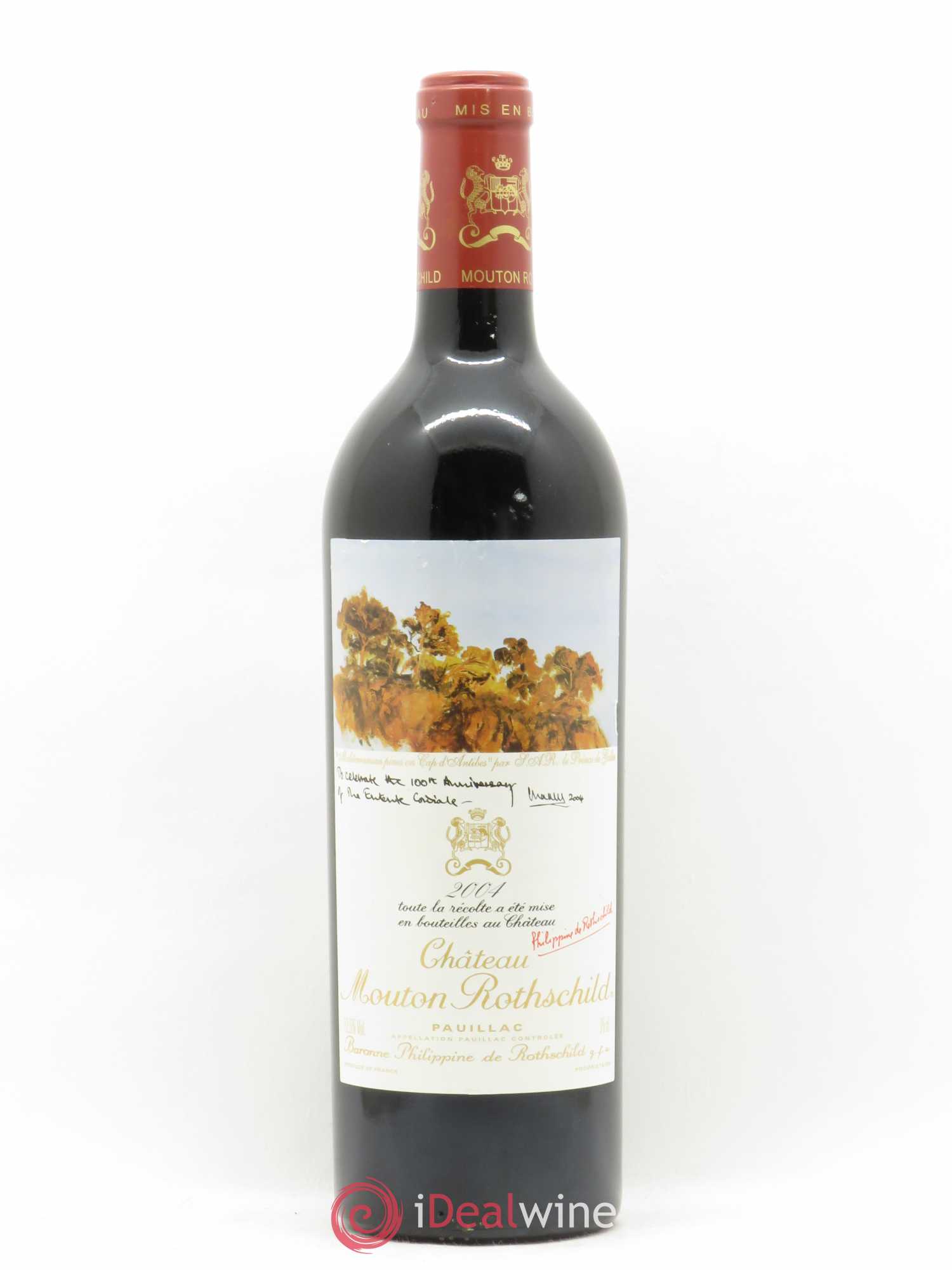 Château Mouton Rothschild 1er Grand Cru Classé 2004 - Lot de 1 bouteille - 0