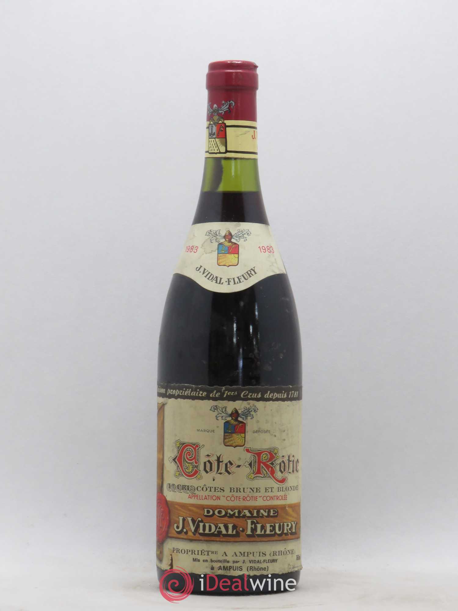 Côte-Rôtie Côte Brune et Blonde Vidal Fleury 1983 - Posten von 1 Flasche - 0