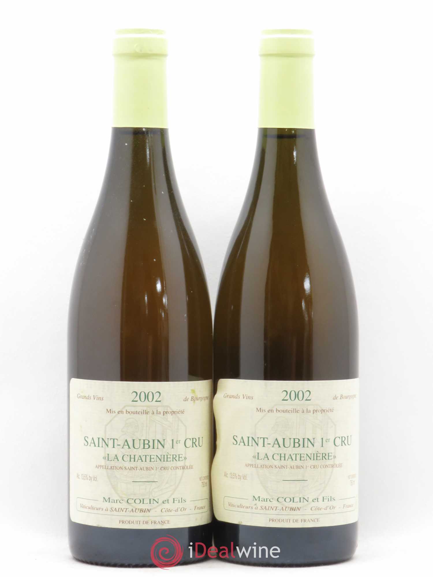 Saint-Aubin 1er Cru La Chatenière Marc Colin & Fils 2002 - Lot de 2 bouteilles - 0