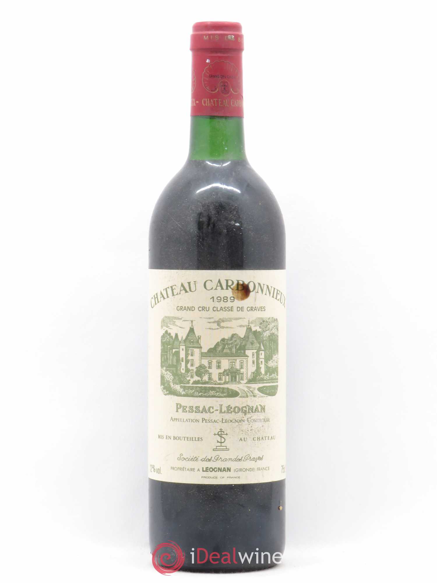 Château Carbonnieux Cru Classé de Graves 1989 - Lot de 1 bouteille - 0