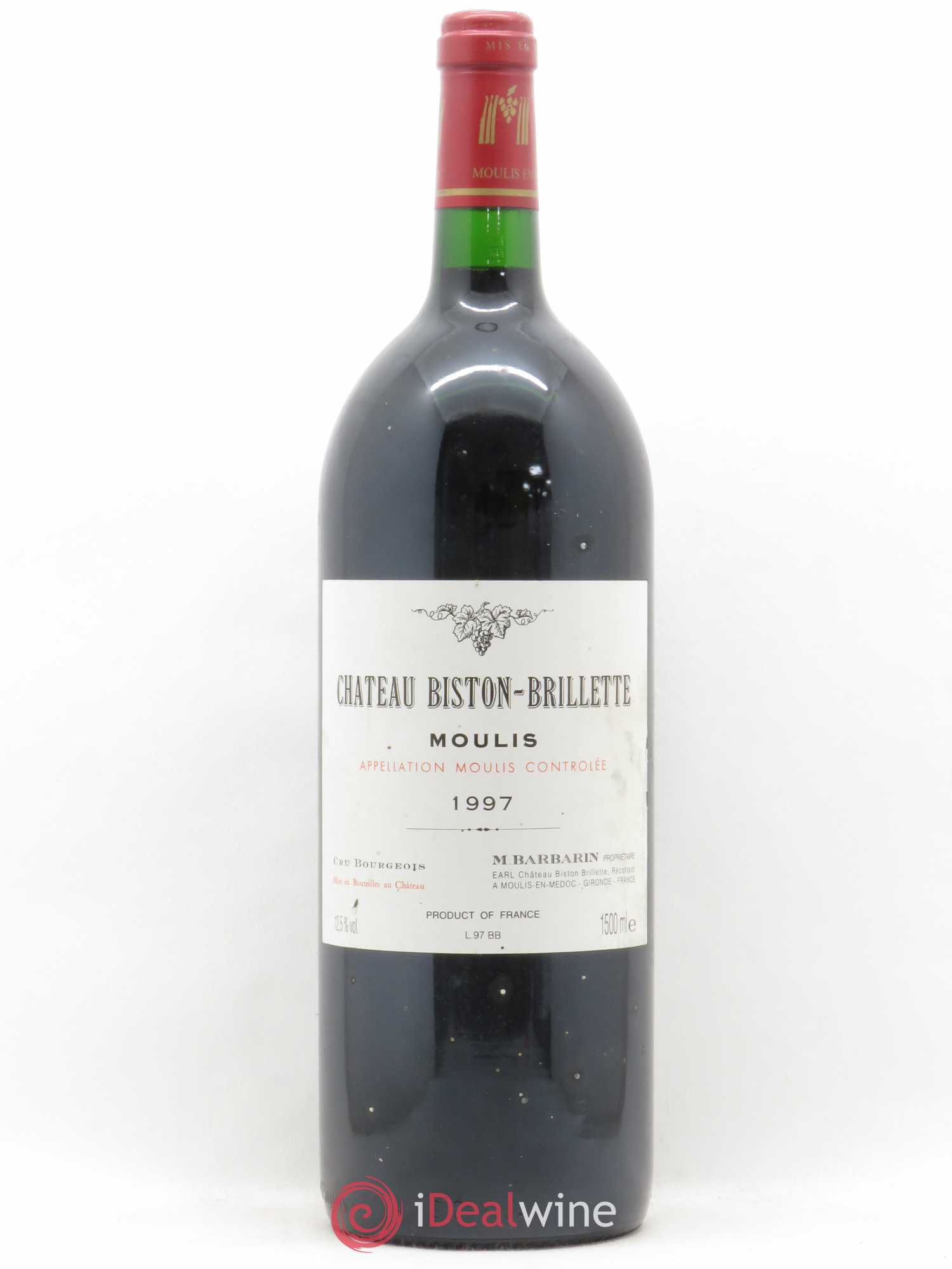 Château Biston Brillette 1997 - Lot de 1 magnum - 0