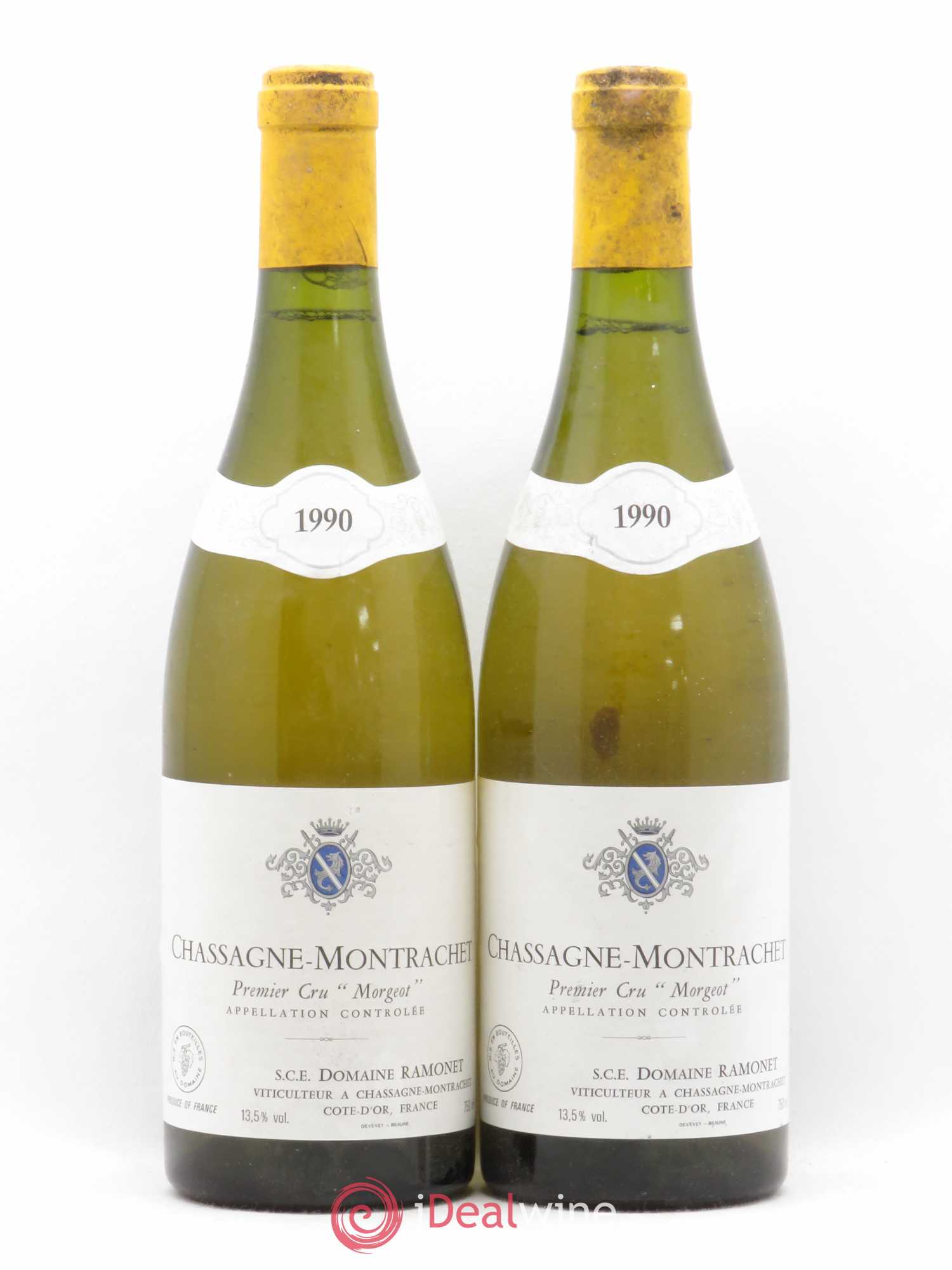Chassagne-Montrachet 1er Cru Morgeot Ramonet (Domaine) 1990 - Lot de 2 bouteilles - 0