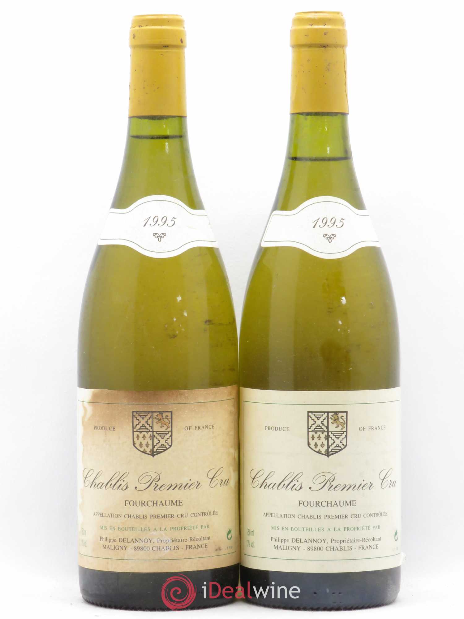 Chablis 1er Cru Fourchaume Philippe Delannoy 1995 - Posten von 2 Flaschen - 0