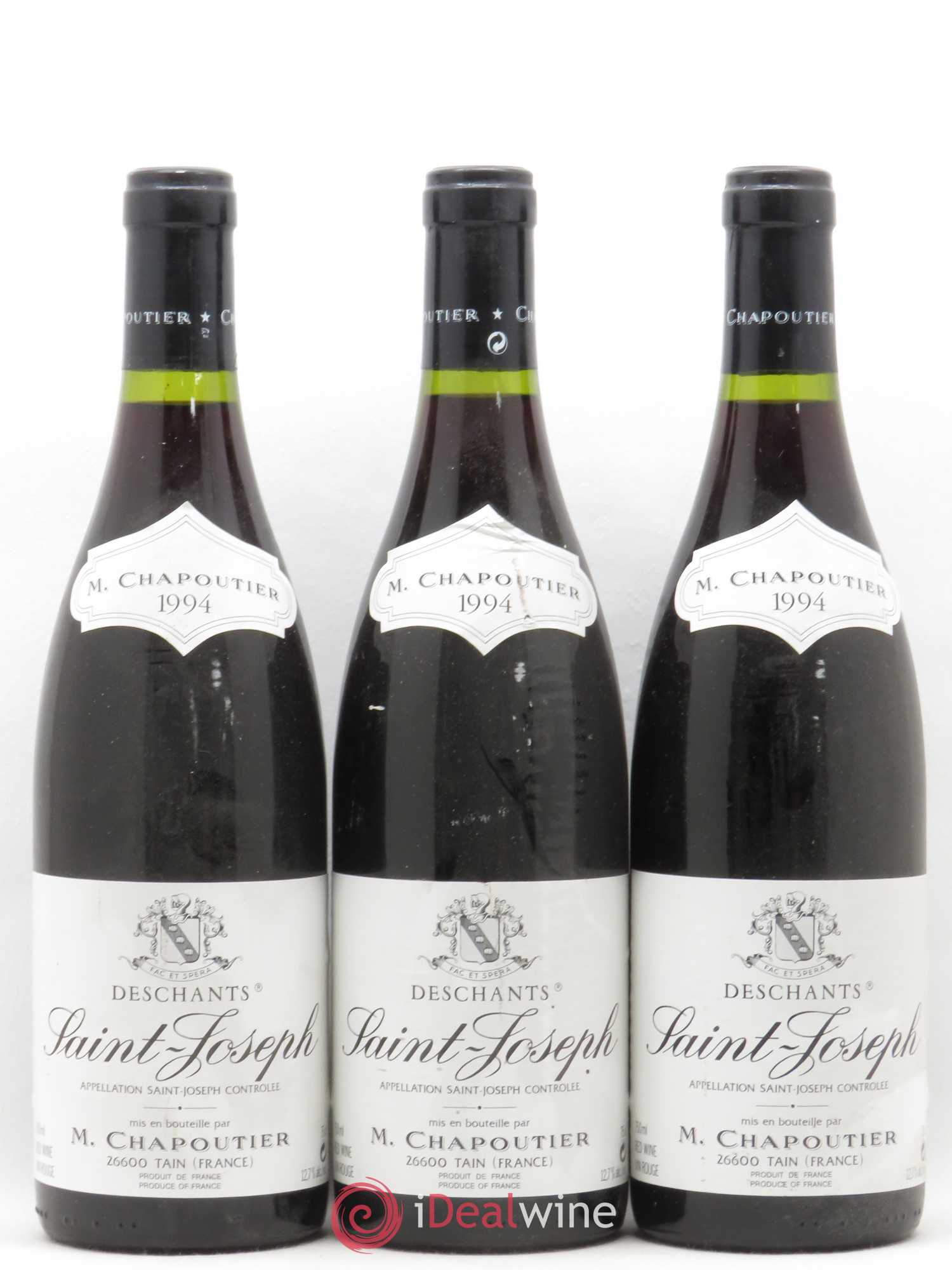 Saint-Joseph Deschants Chapoutier 1994 - Lot de 3 bouteilles - 0