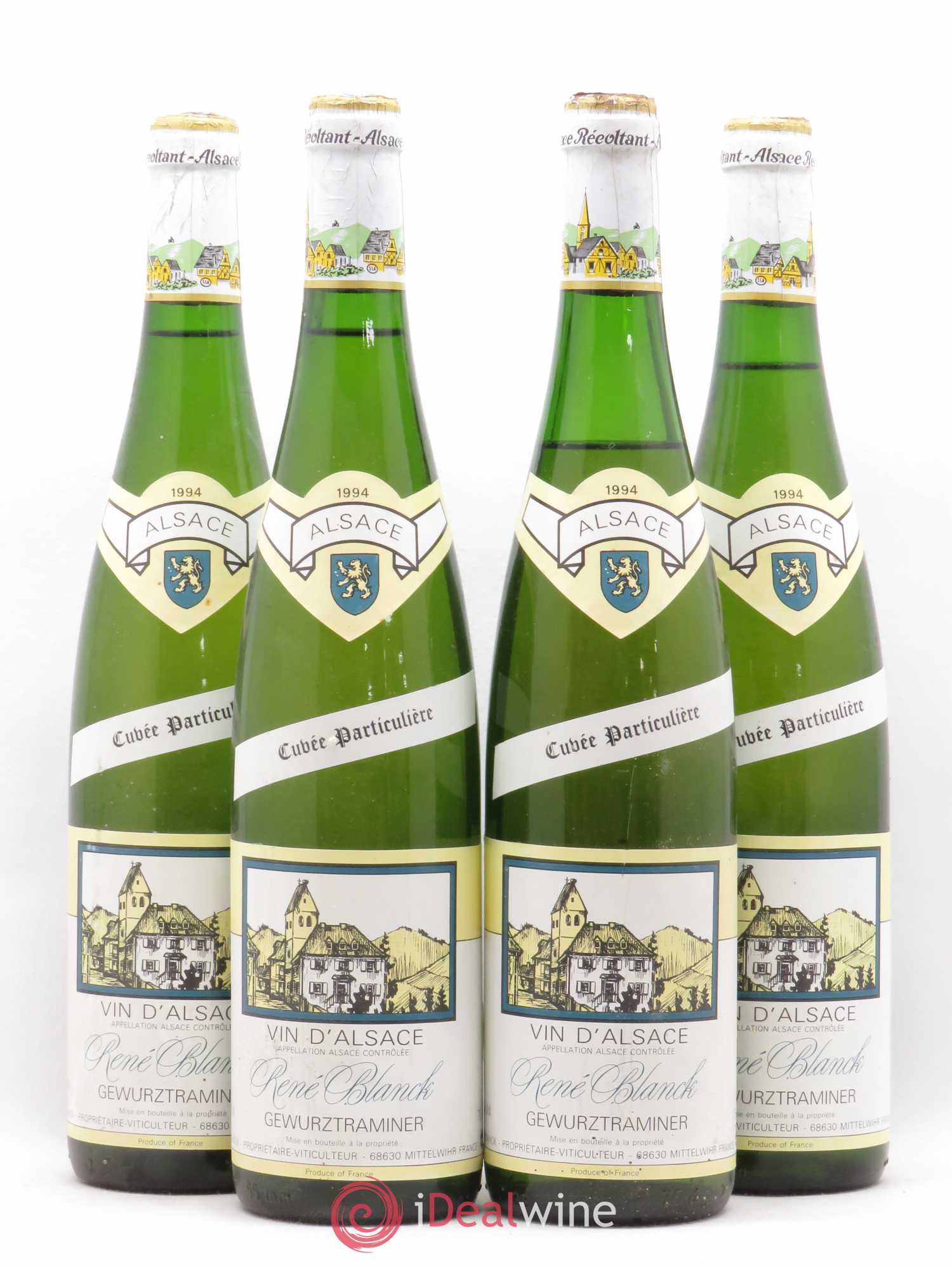 Gewurztraminer René Blanck Cuvée particulière 1994 - Lot de 4 bouteilles - 0
