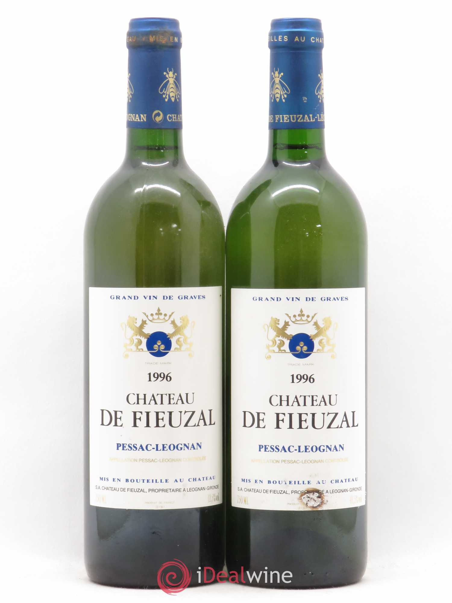 Château de Fieuzal 1996 - Lot de 2 bouteilles - 0