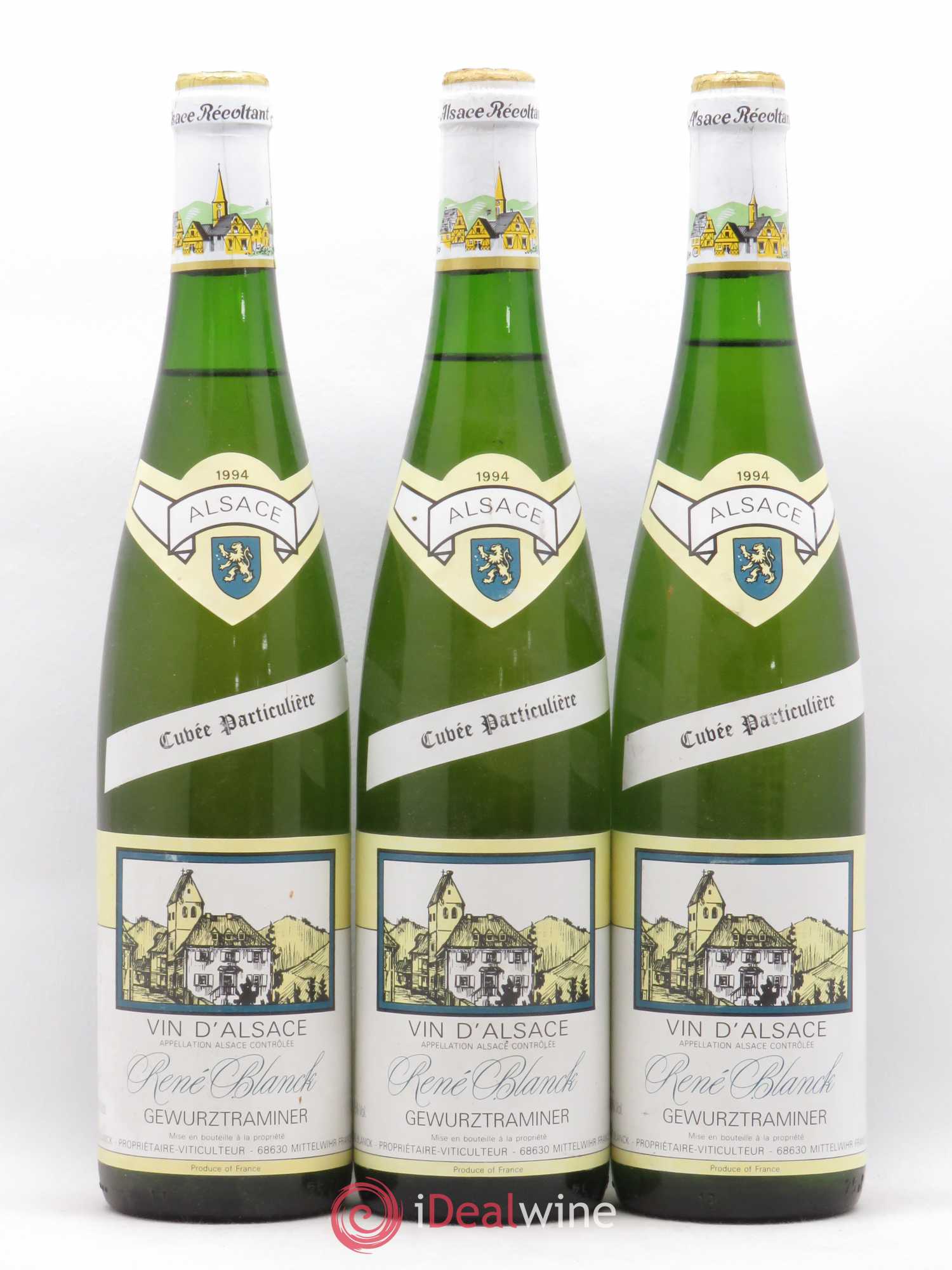 Gewurztraminer cuvée particulière René Blanck 1994 - Lot de 3 bouteilles - 0