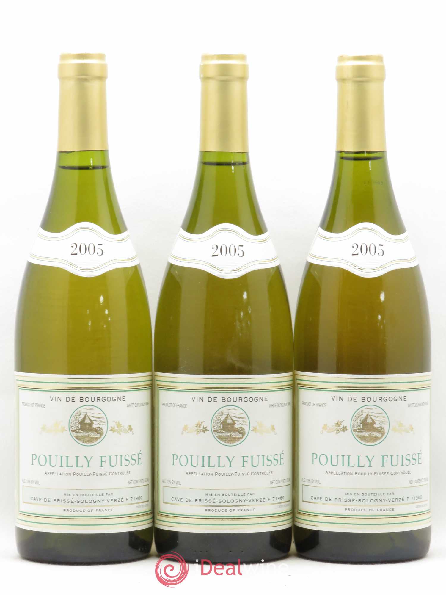 Pouilly-Fuissé Cave de Prisse Sologny Verzé 2005 - Posten von 3 Flaschen - 0