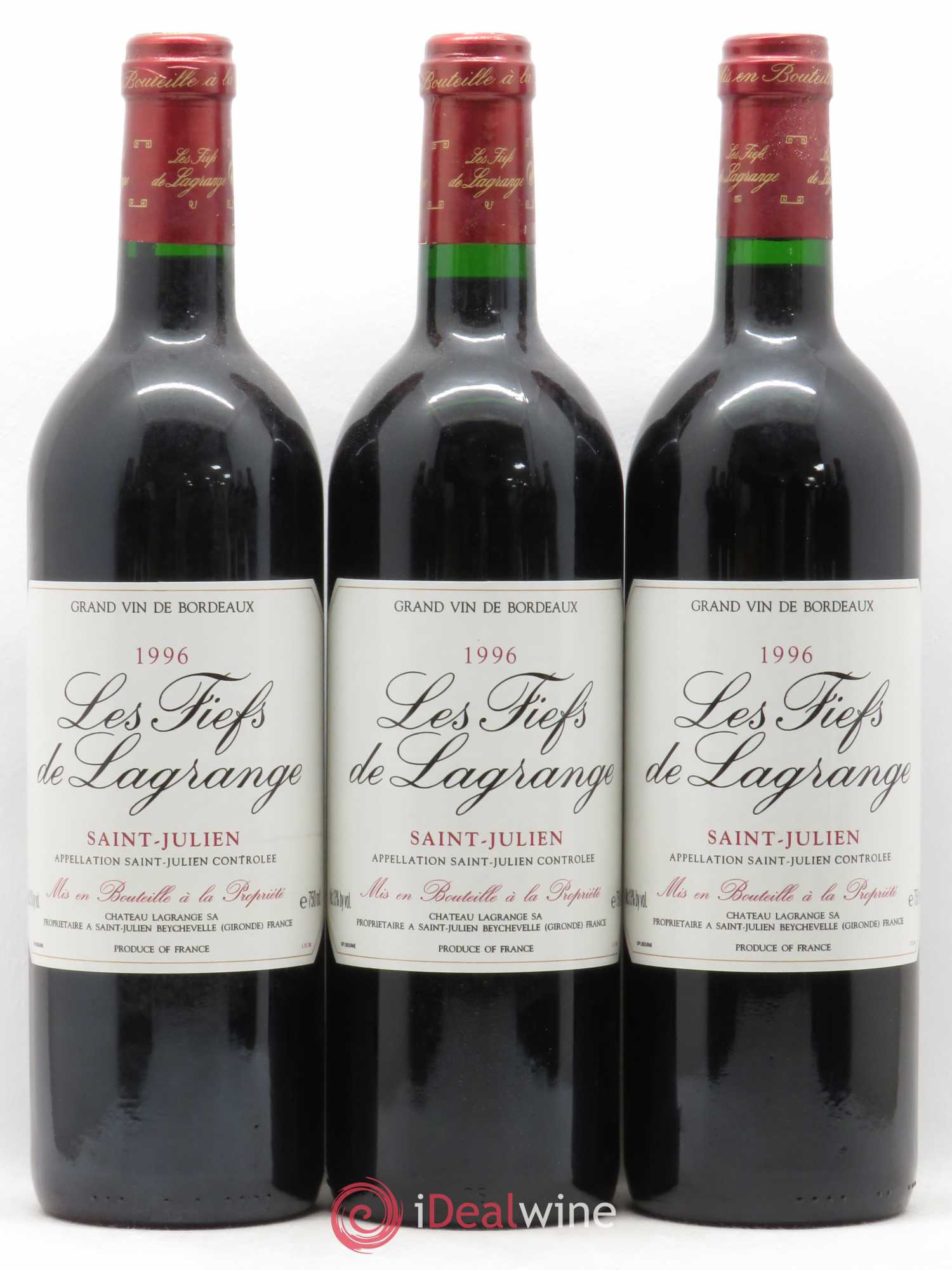 Les Fiefs de Lagrange Second Vin 1996 - Lot de 12 bouteilles - 1