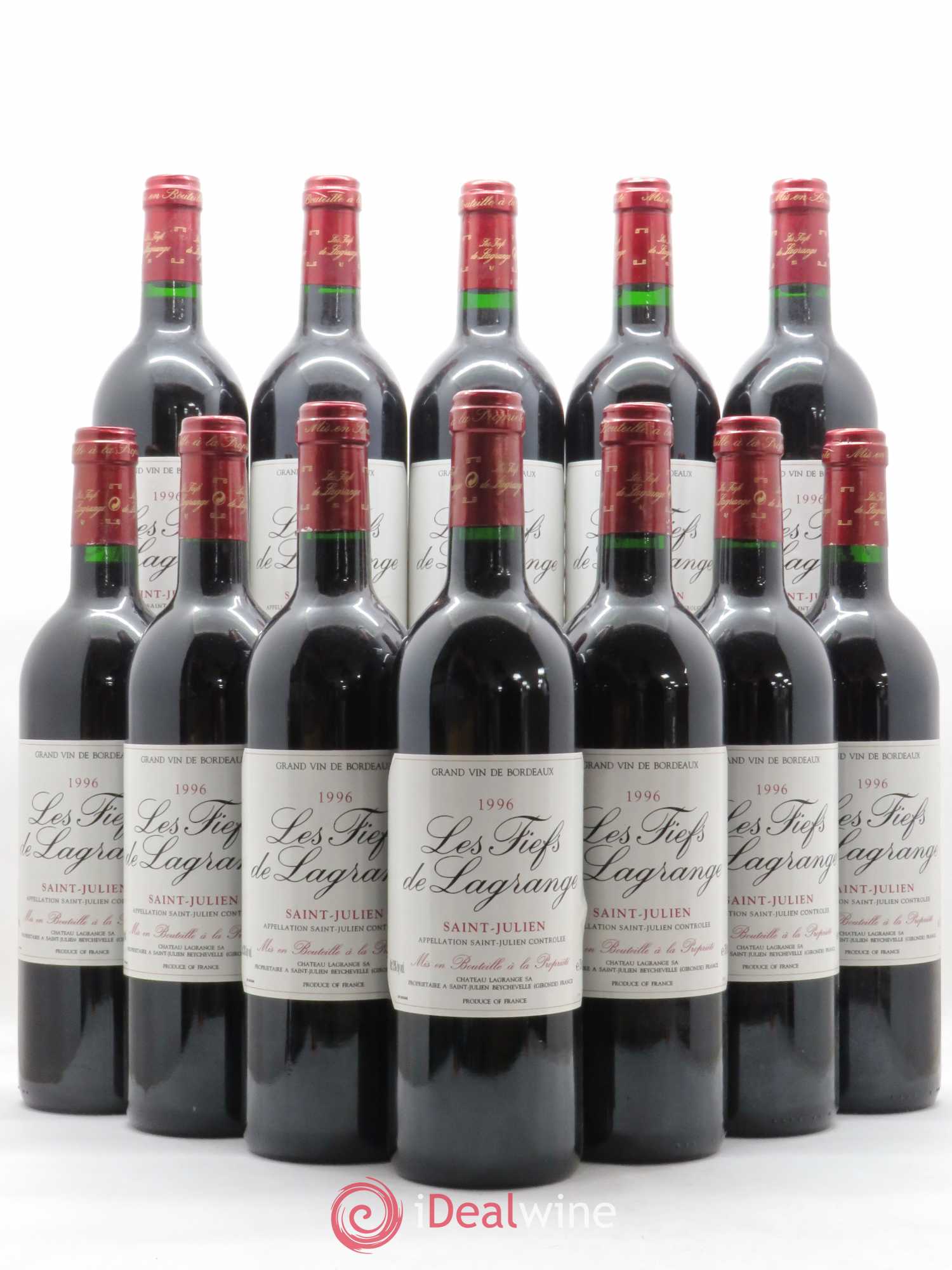 Les Fiefs de Lagrange Second Vin 1996 - Lot de 12 bouteilles - 0