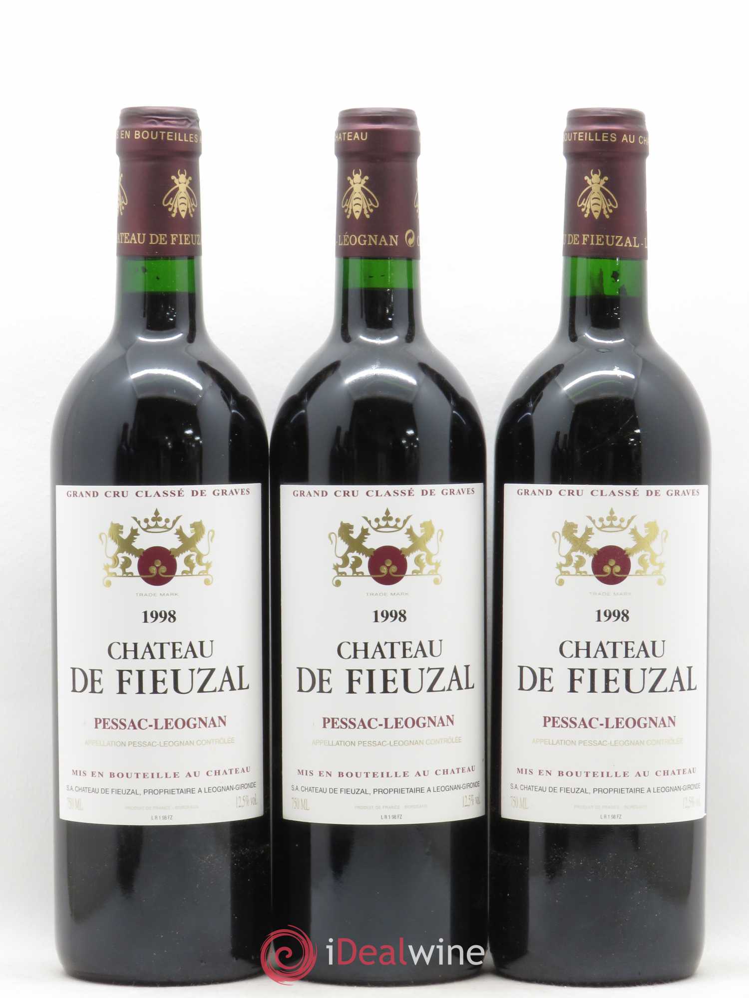 Château de Fieuzal Cru Classé de Graves 1998 - Lot de 12 bouteilles - 2