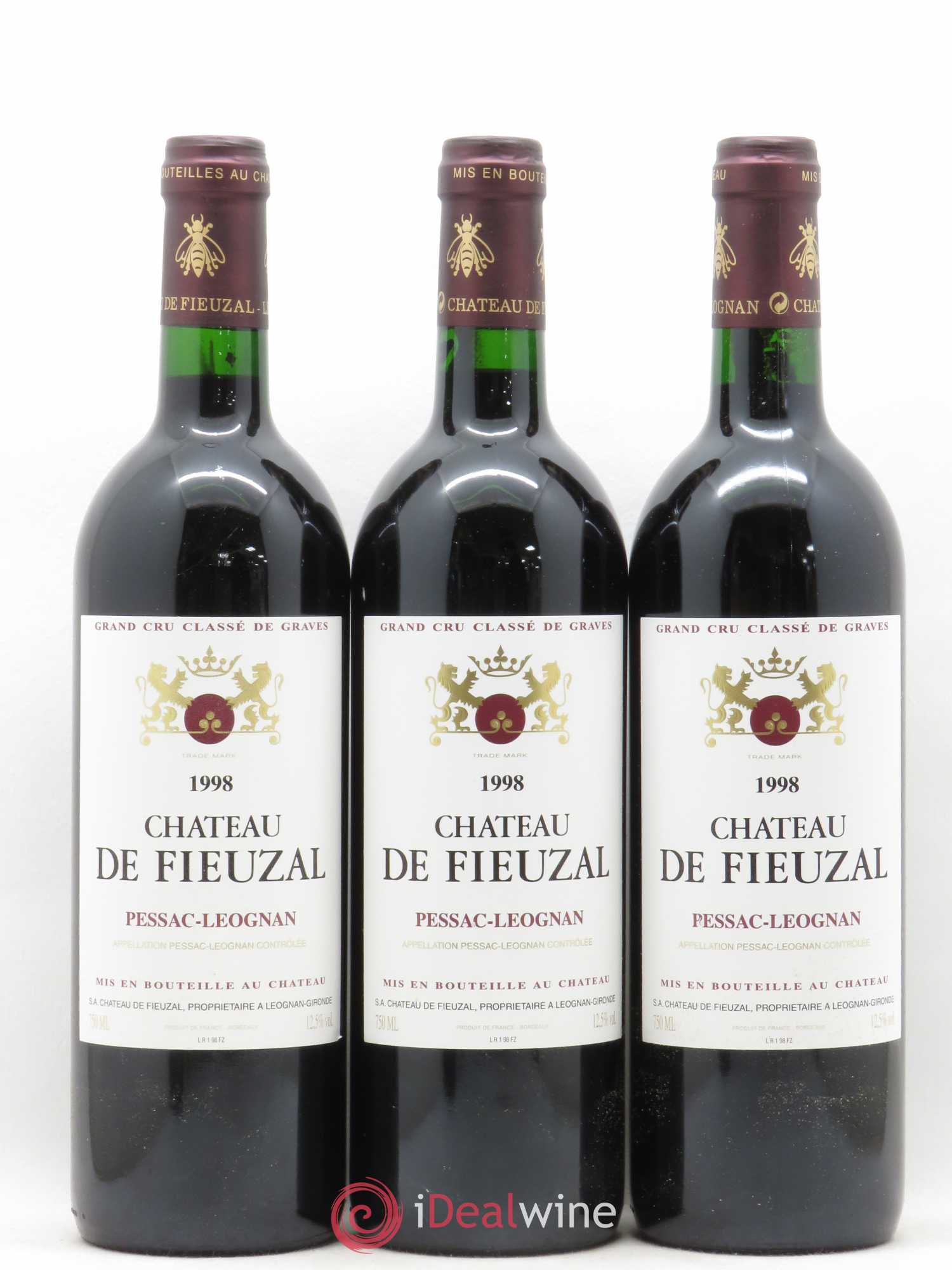 Château de Fieuzal Cru Classé de Graves 1998 - Lot de 12 bouteilles - 3