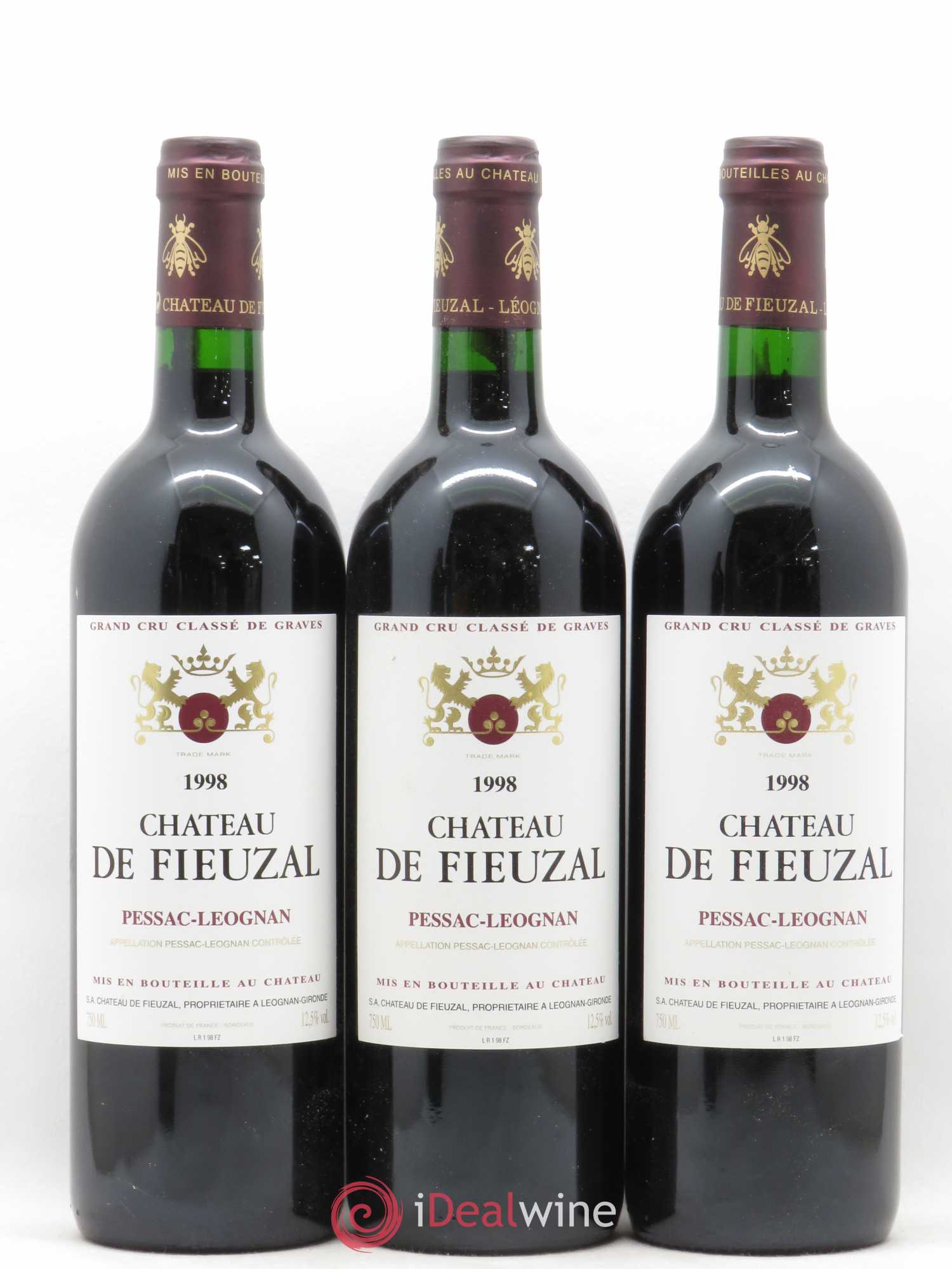 Château de Fieuzal Cru Classé de Graves 1998 - Lot de 12 bouteilles - 4