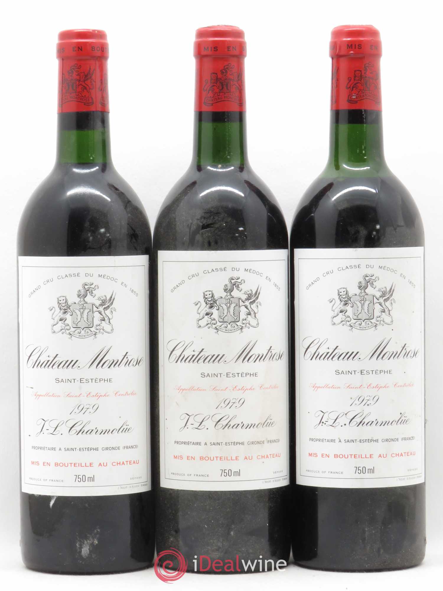 Château Montrose 2ème Grand Cru Classé 1979 - Lot de 3 bouteilles - 0