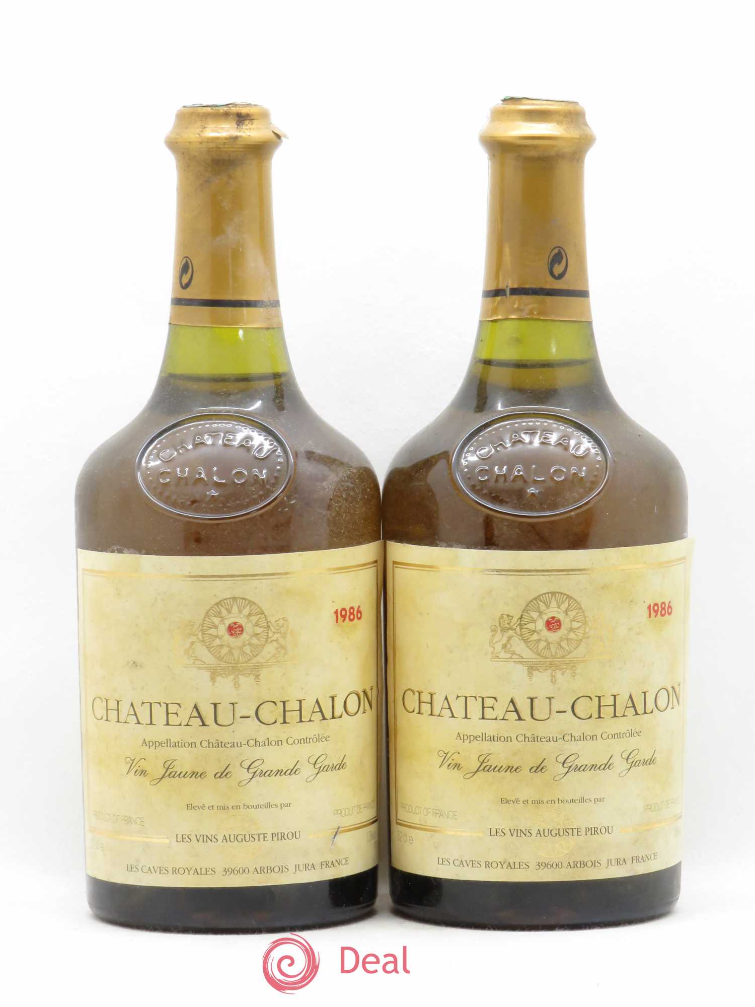 Château-Chalon Les Caves Riyales Auguste Pirou 1986 - Posten von 2 Flaschen - 0