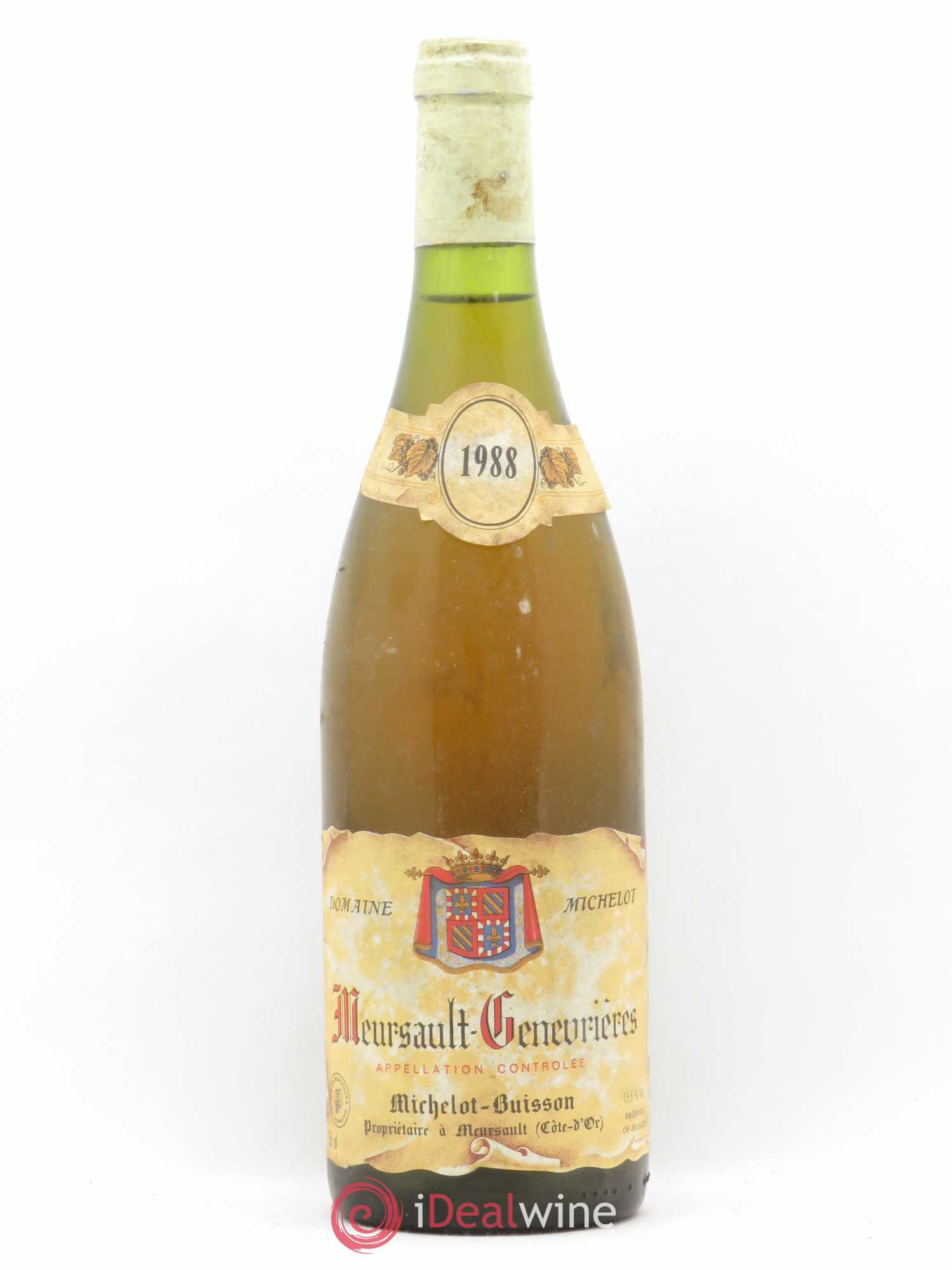 Meursault Genevrières Michelot Buisson 1988 - Posten von 1 Flasche - 0