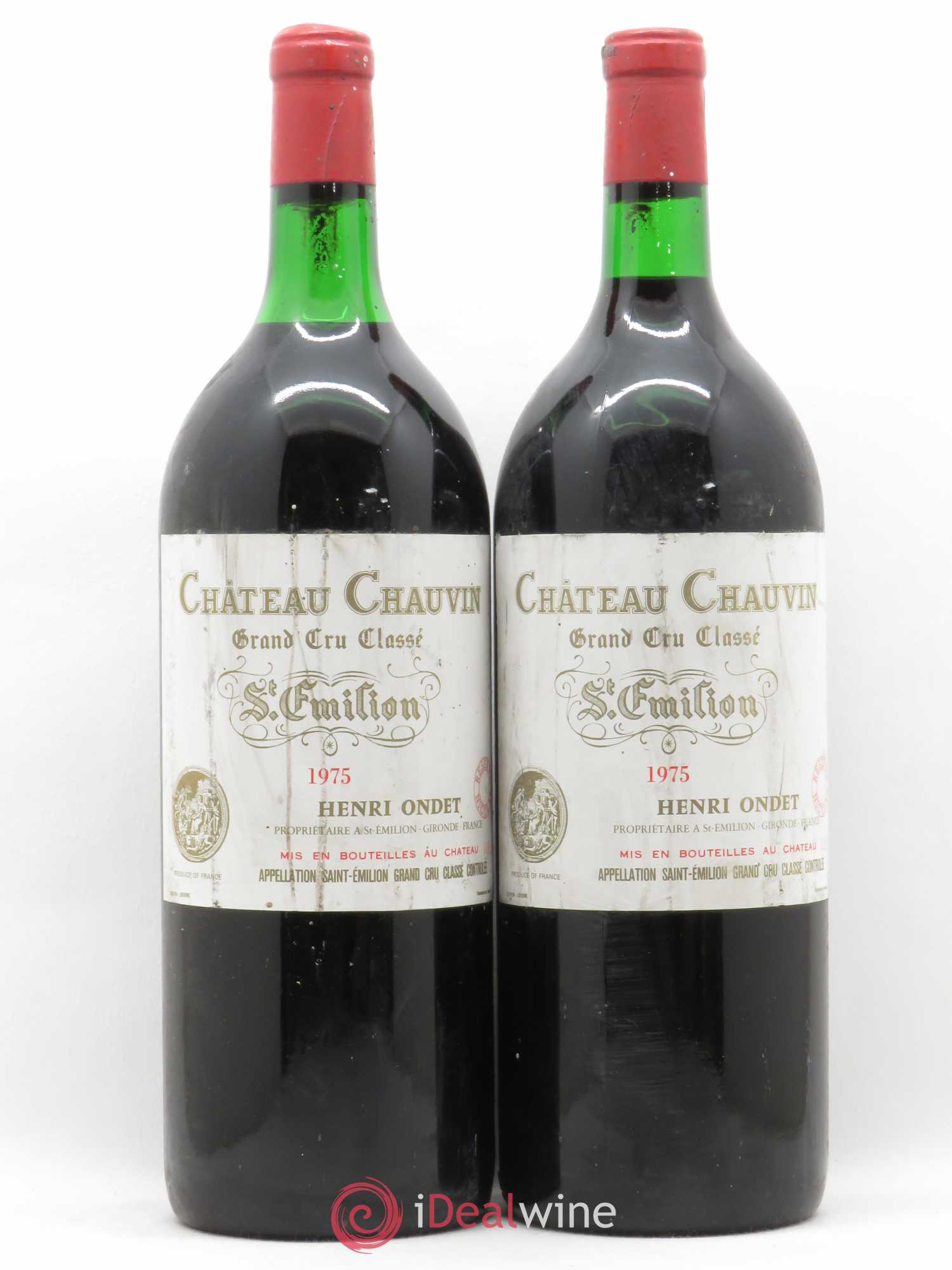 Château Chauvin Grand Cru Classé 1975 - Lot de 2 magnums - 0