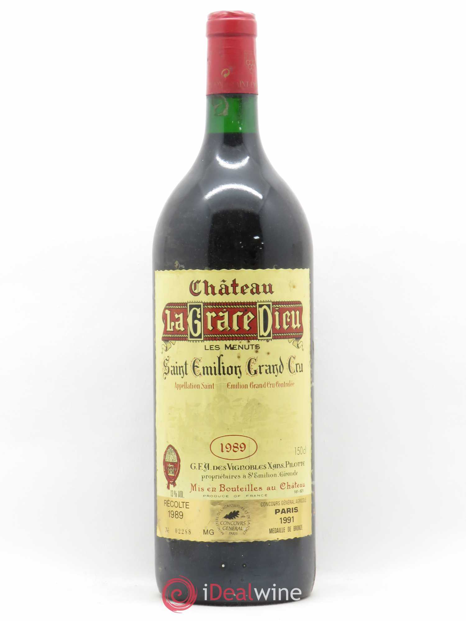 Château la Grâce Dieu 1989 - Lot de 1 magnum - 0