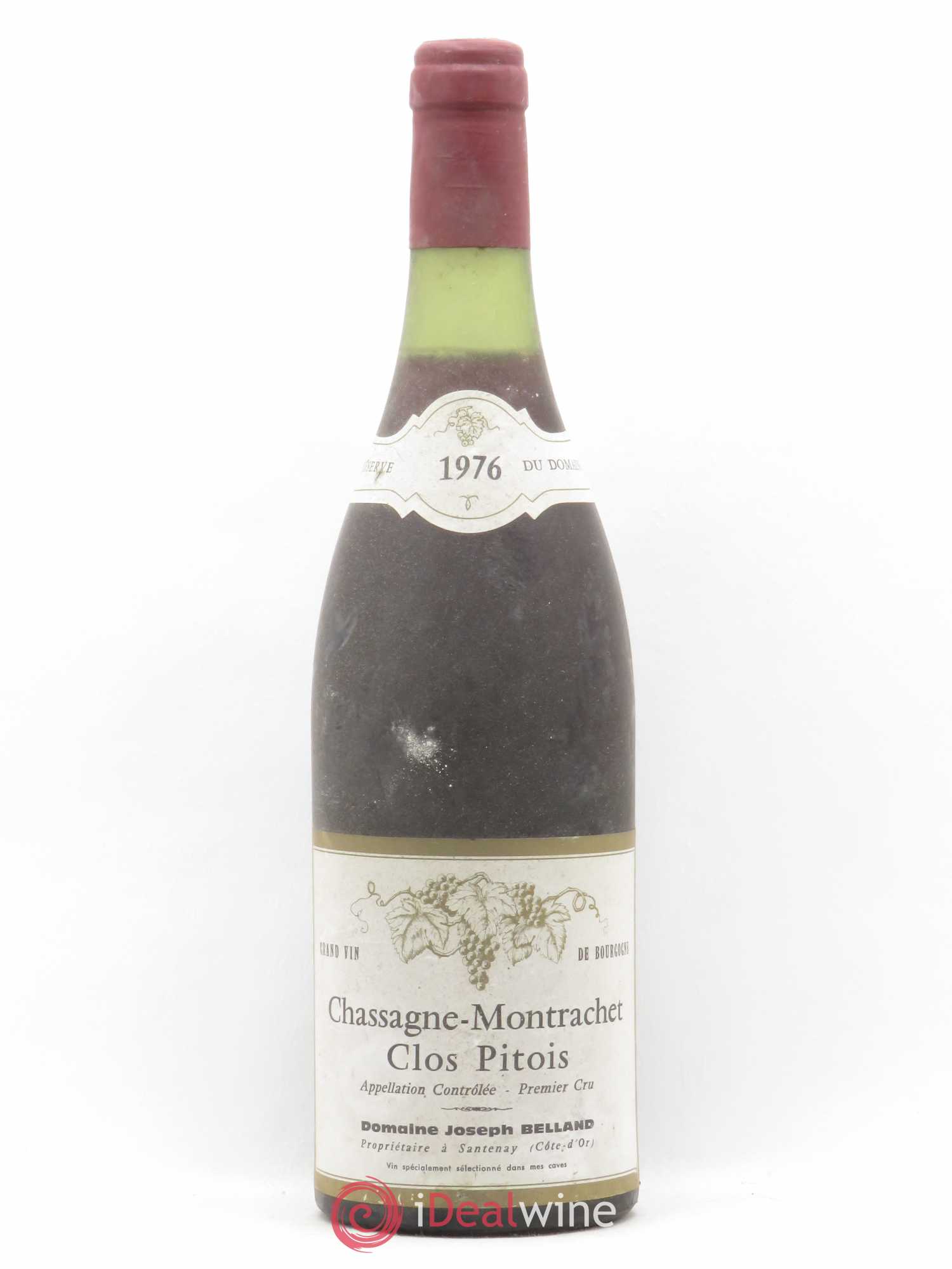 Chassagne-Montrachet Clos Pitois Domaine Joseph Belland 1976 - Posten von 1 Flasche - 0