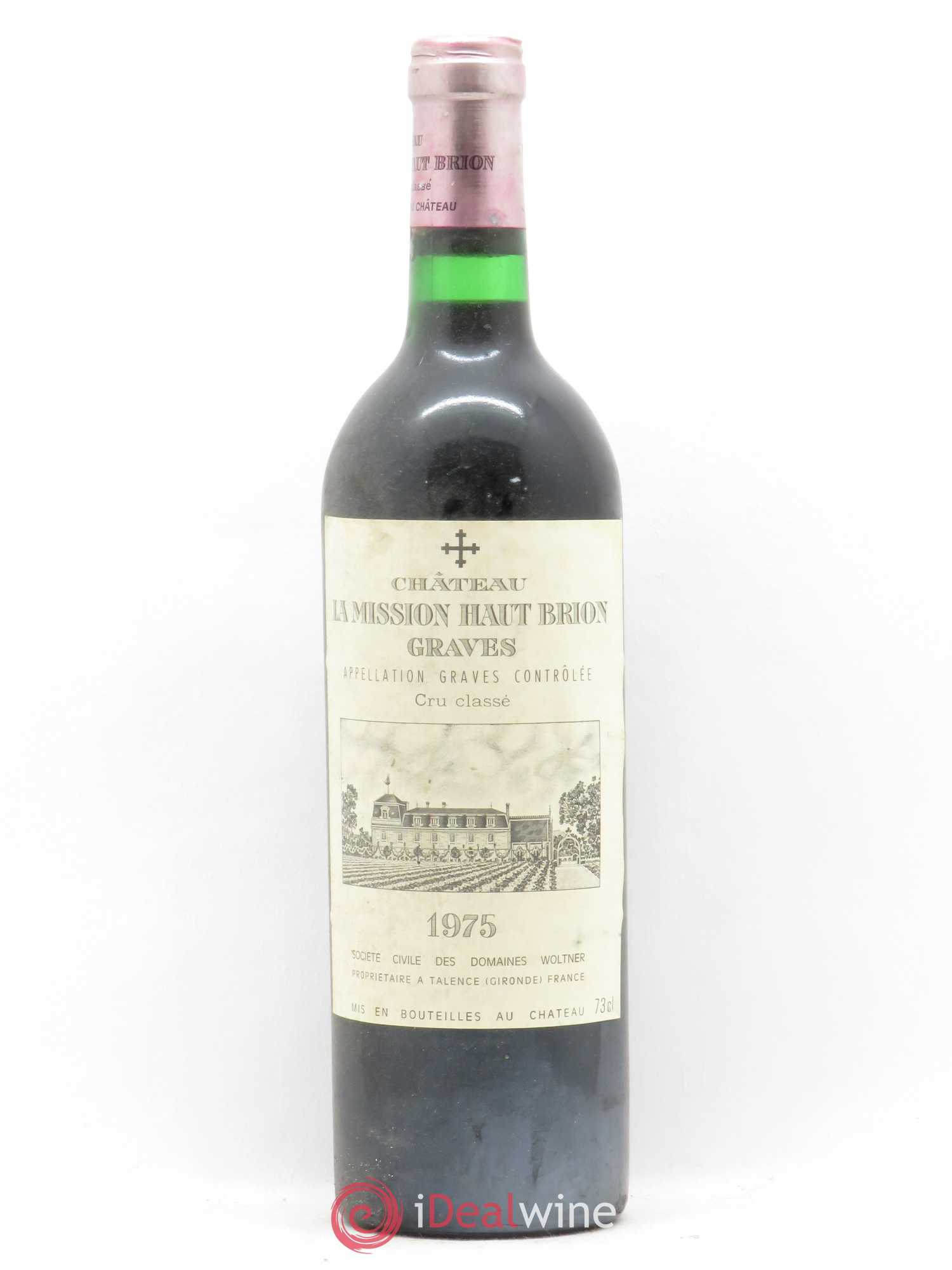 Château la Mission Haut-Brion Cru Classé de Graves 1975 - Lotto di 1 bottiglia - 0