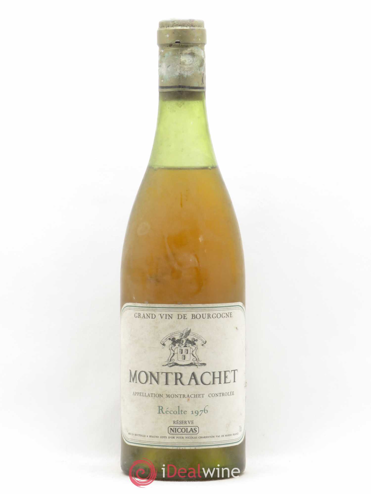 Montrachet Grand Cru Réserve Nicolas 1976 - Lot de 1 bouteille - 0